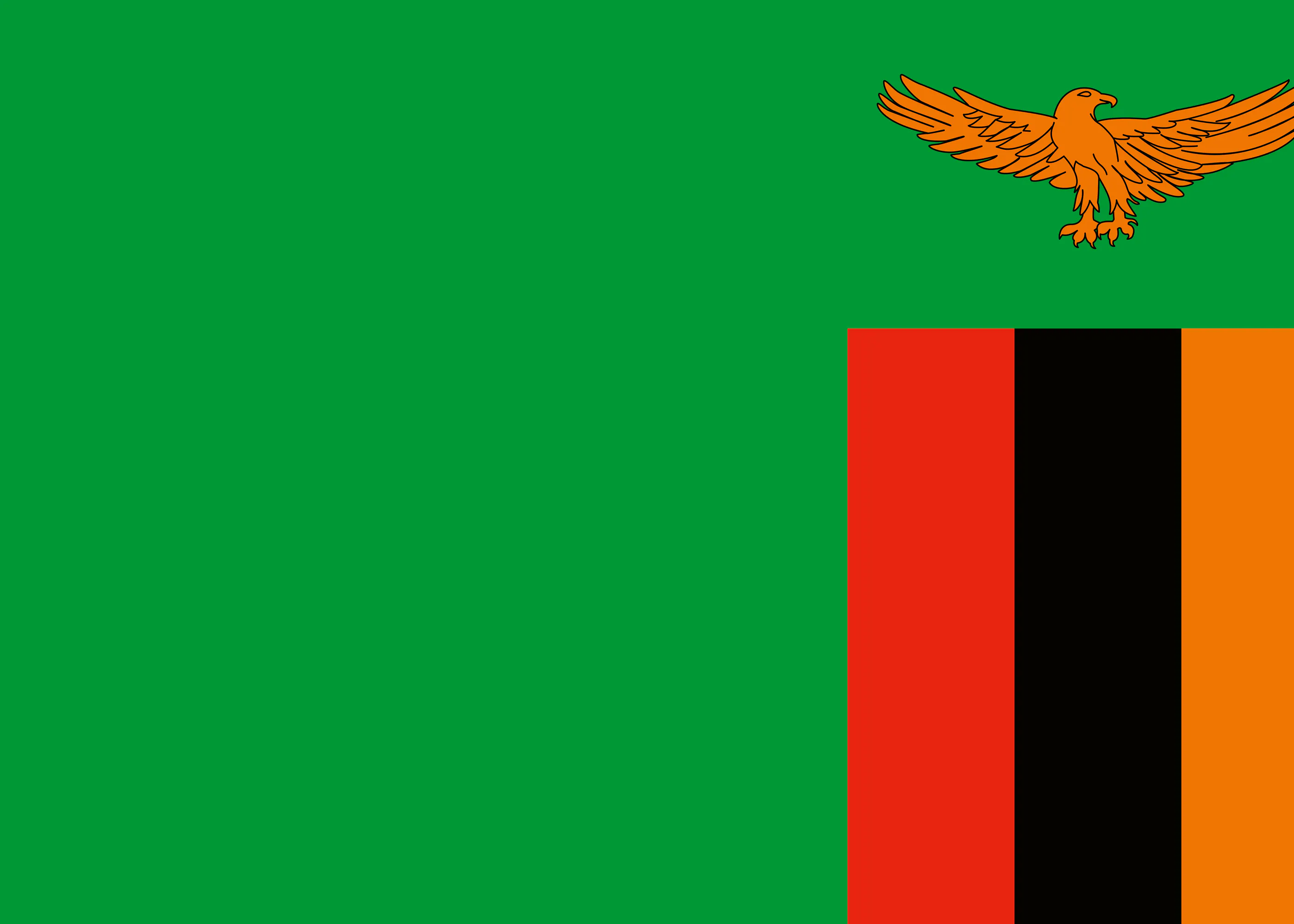 Sambia Flagge Poster 0