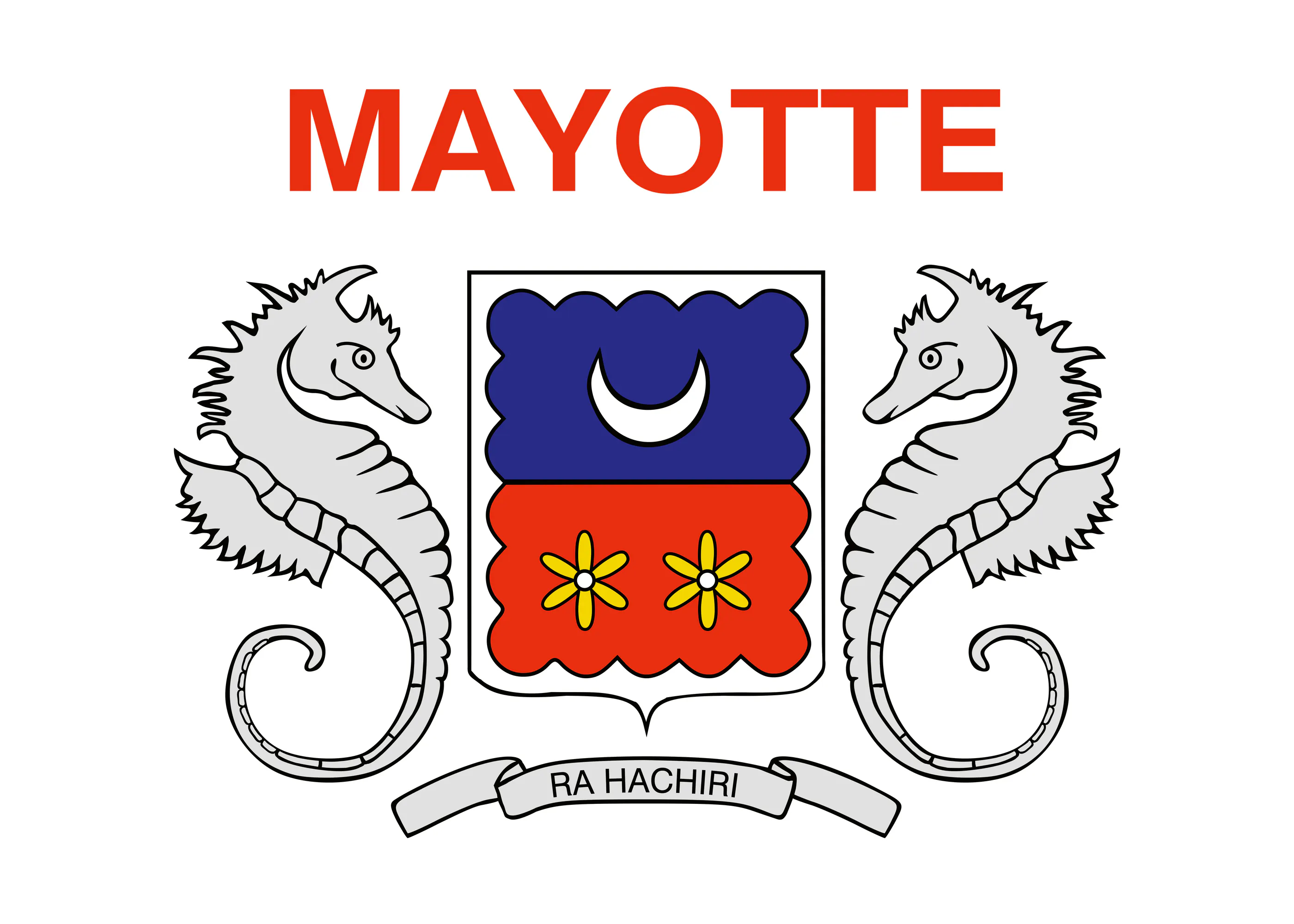 Mayotte Flagge Poster 0