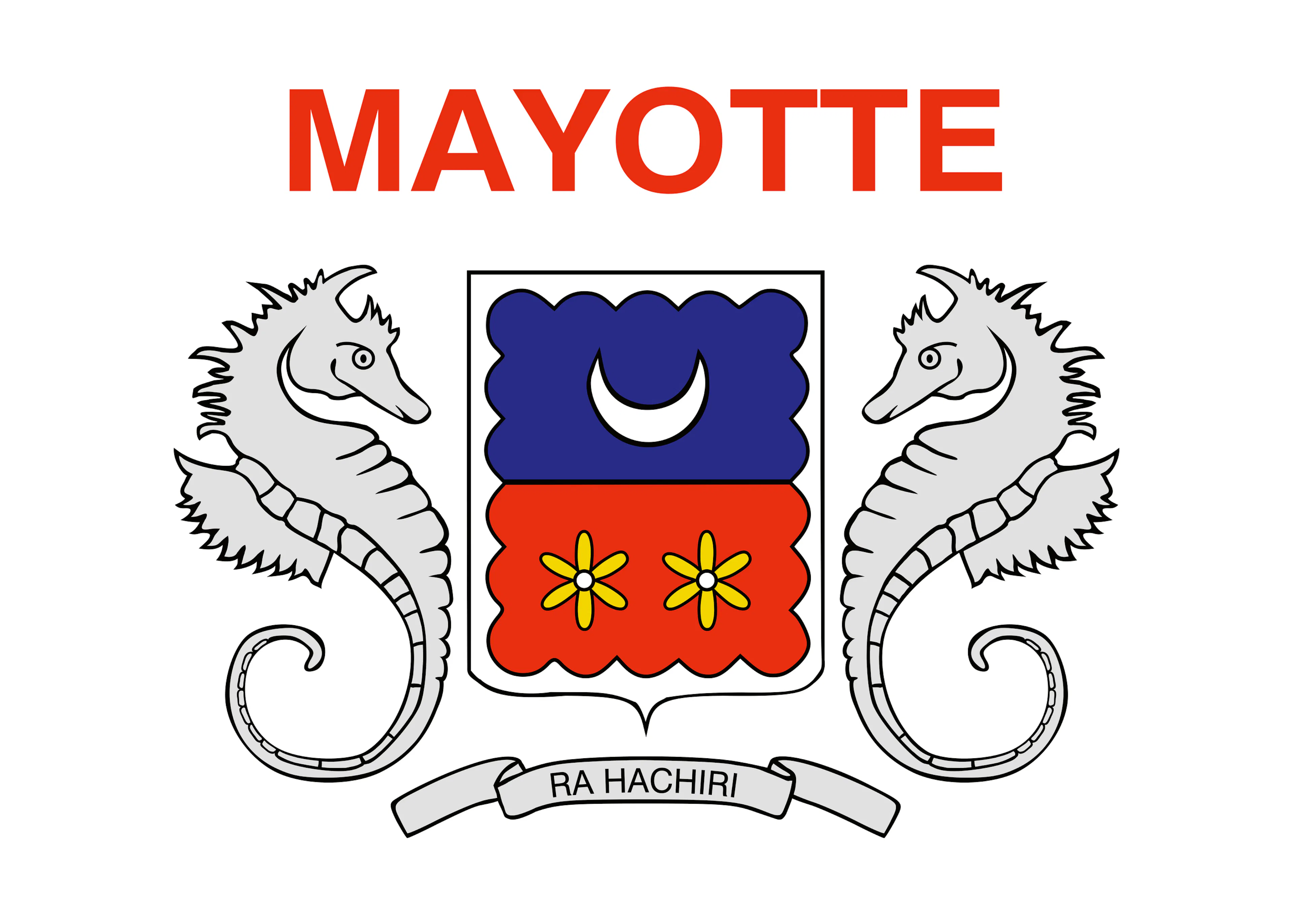 Mayotte Flagge Poster 0