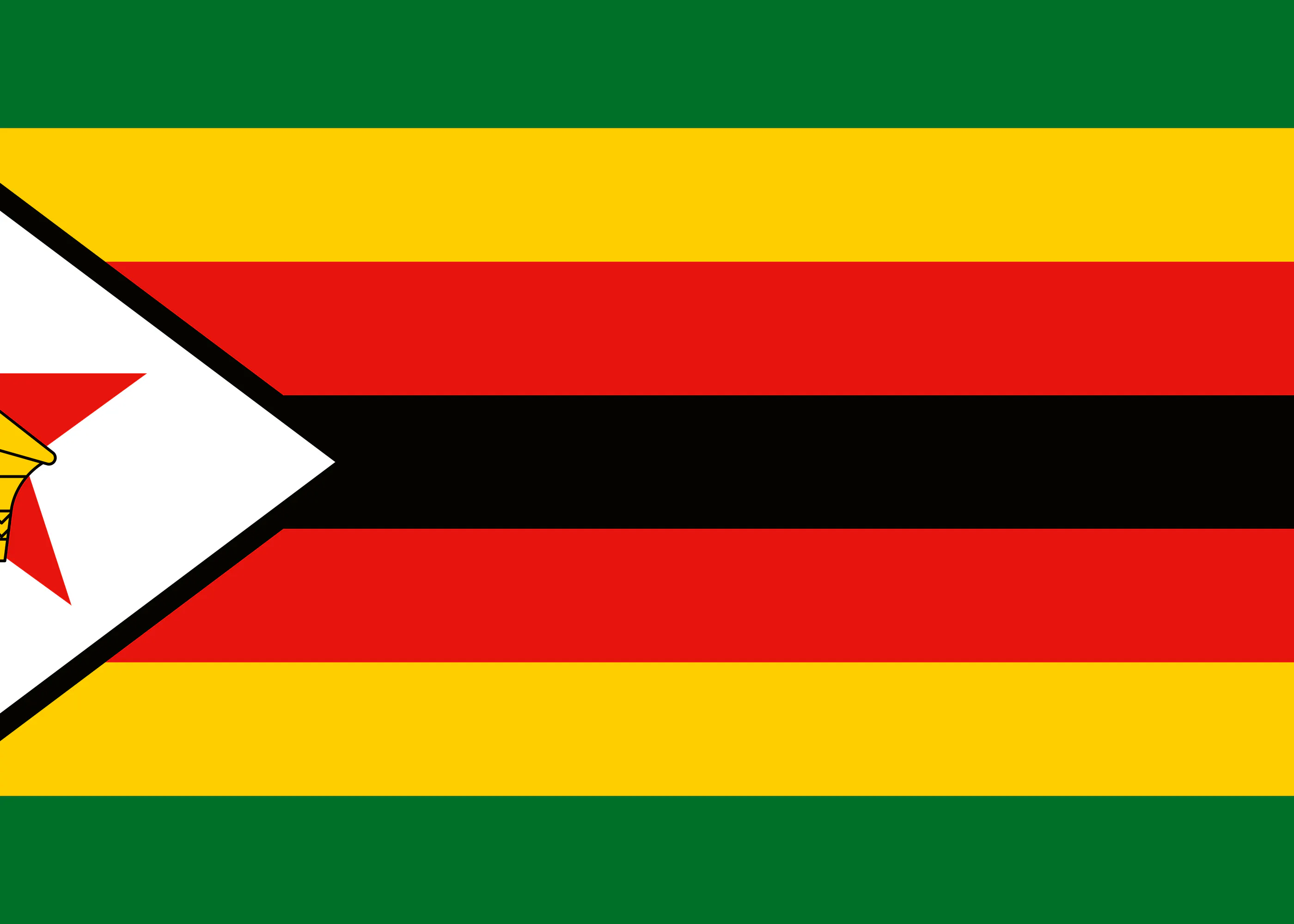 Simbabwe Flagge Poster 0