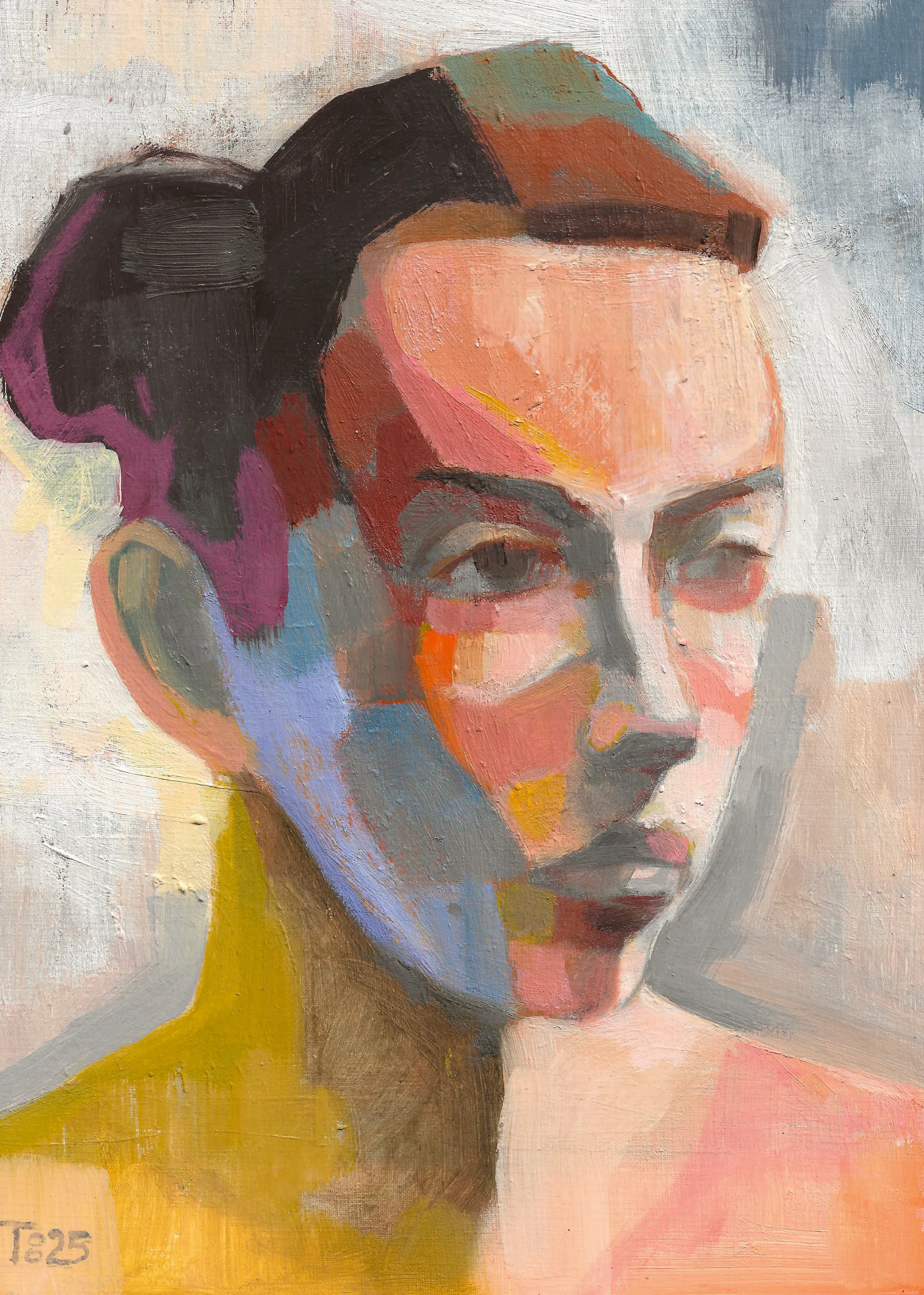 Tore Bahnson - Fargerik Abstrakt Portrett Plakat 0