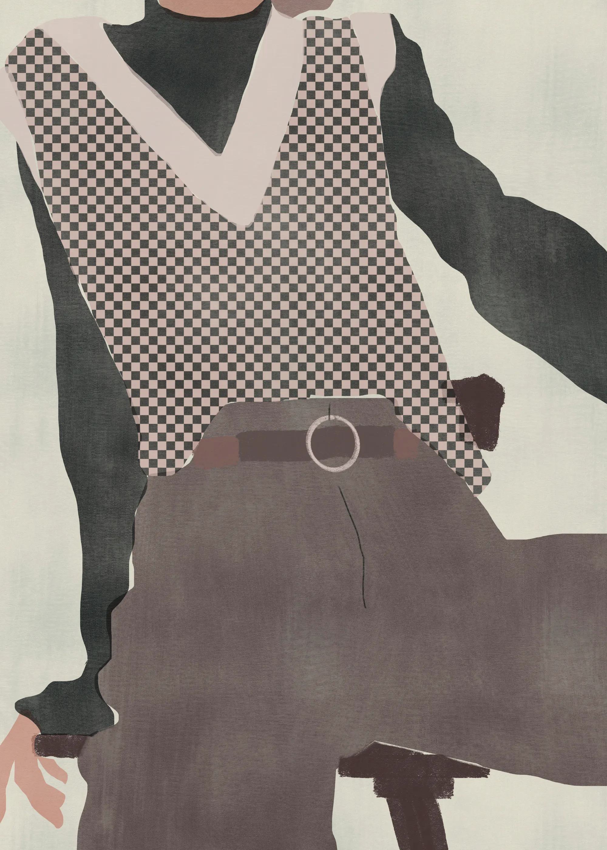 Little Dean - Minimalistisk Vest Mote Plakat 0