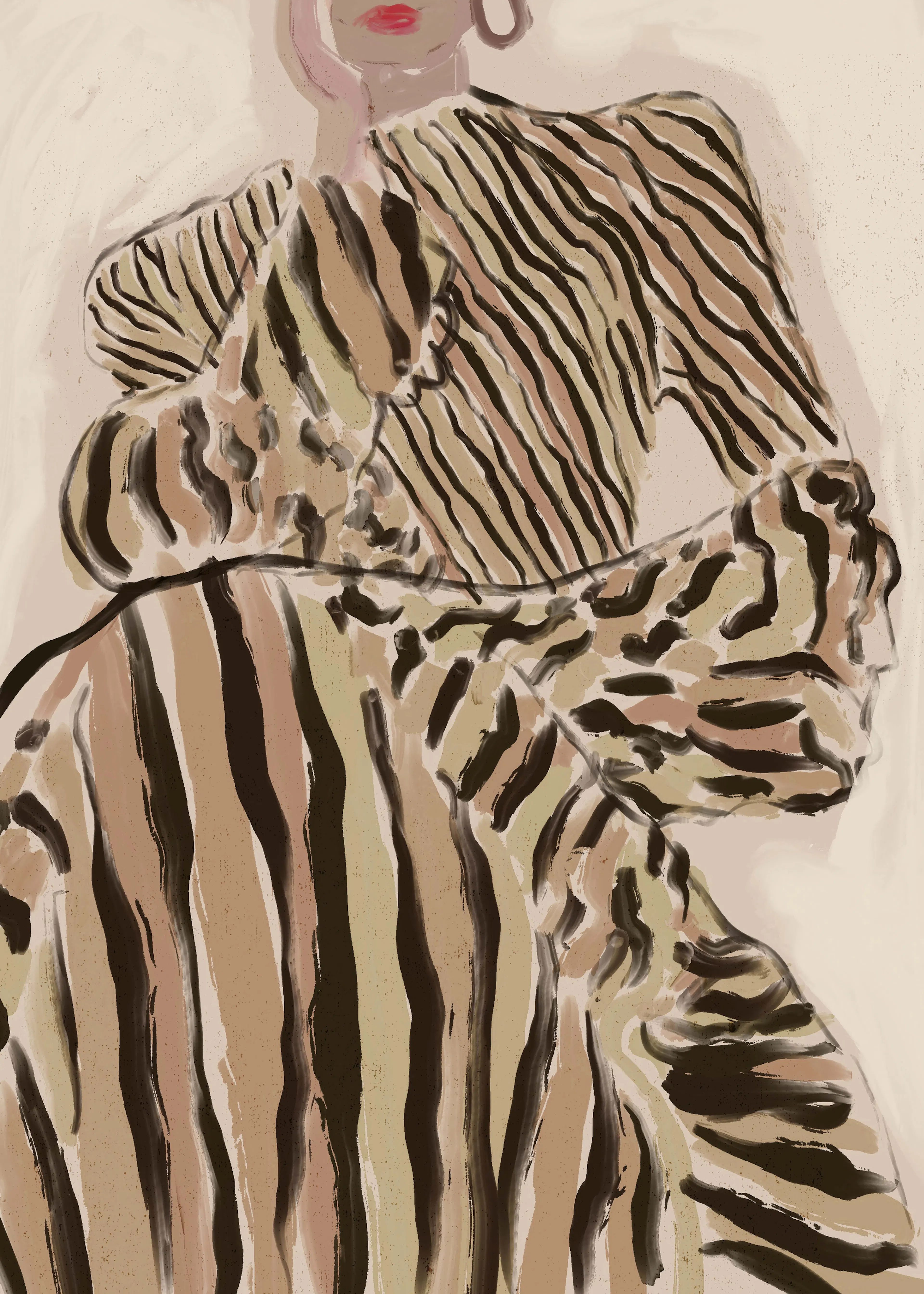 Treechild - Zebra Elegance Plakat 0