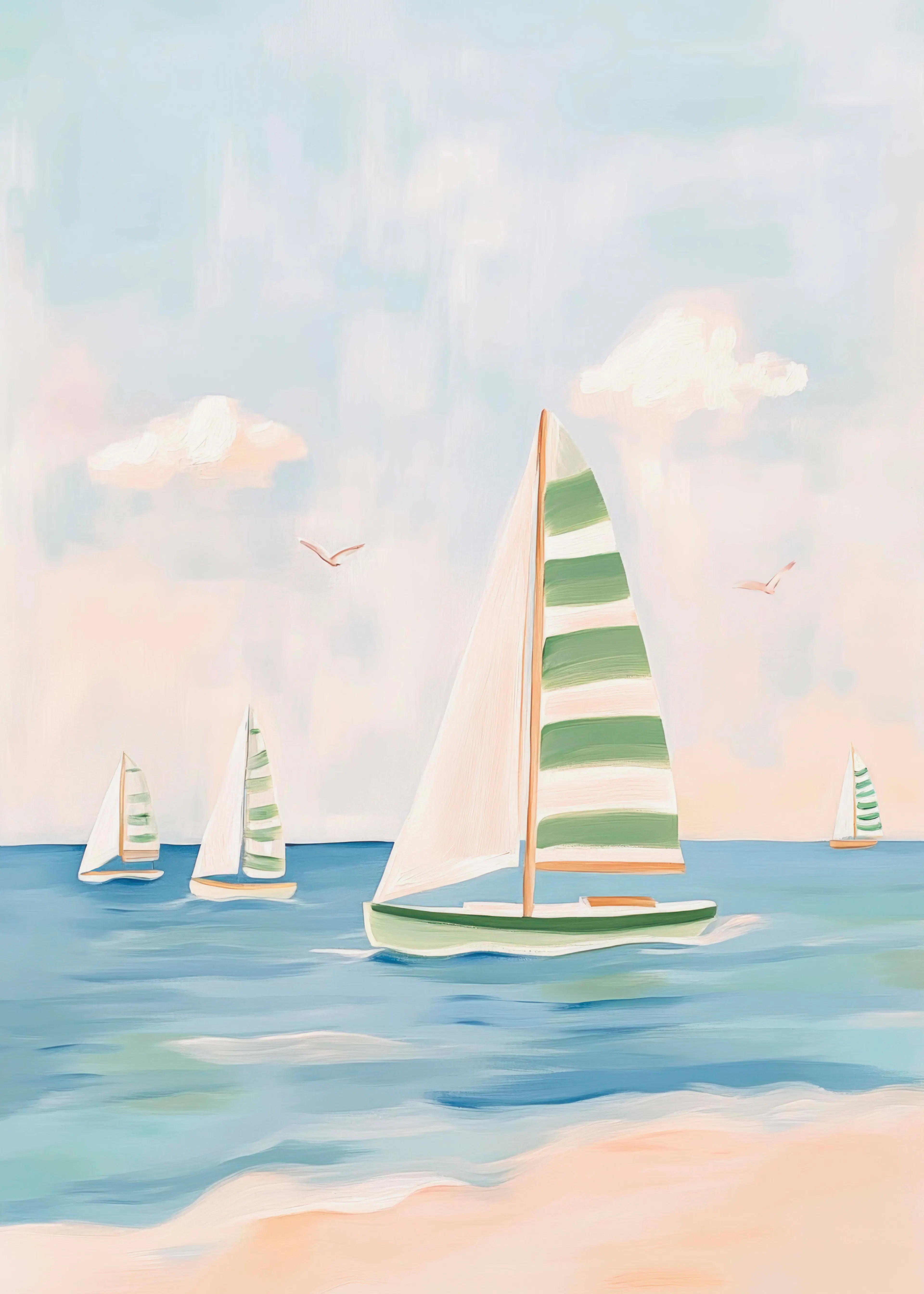 Kathrin Pienaar - Summer Sailboat Serenity Poster 0