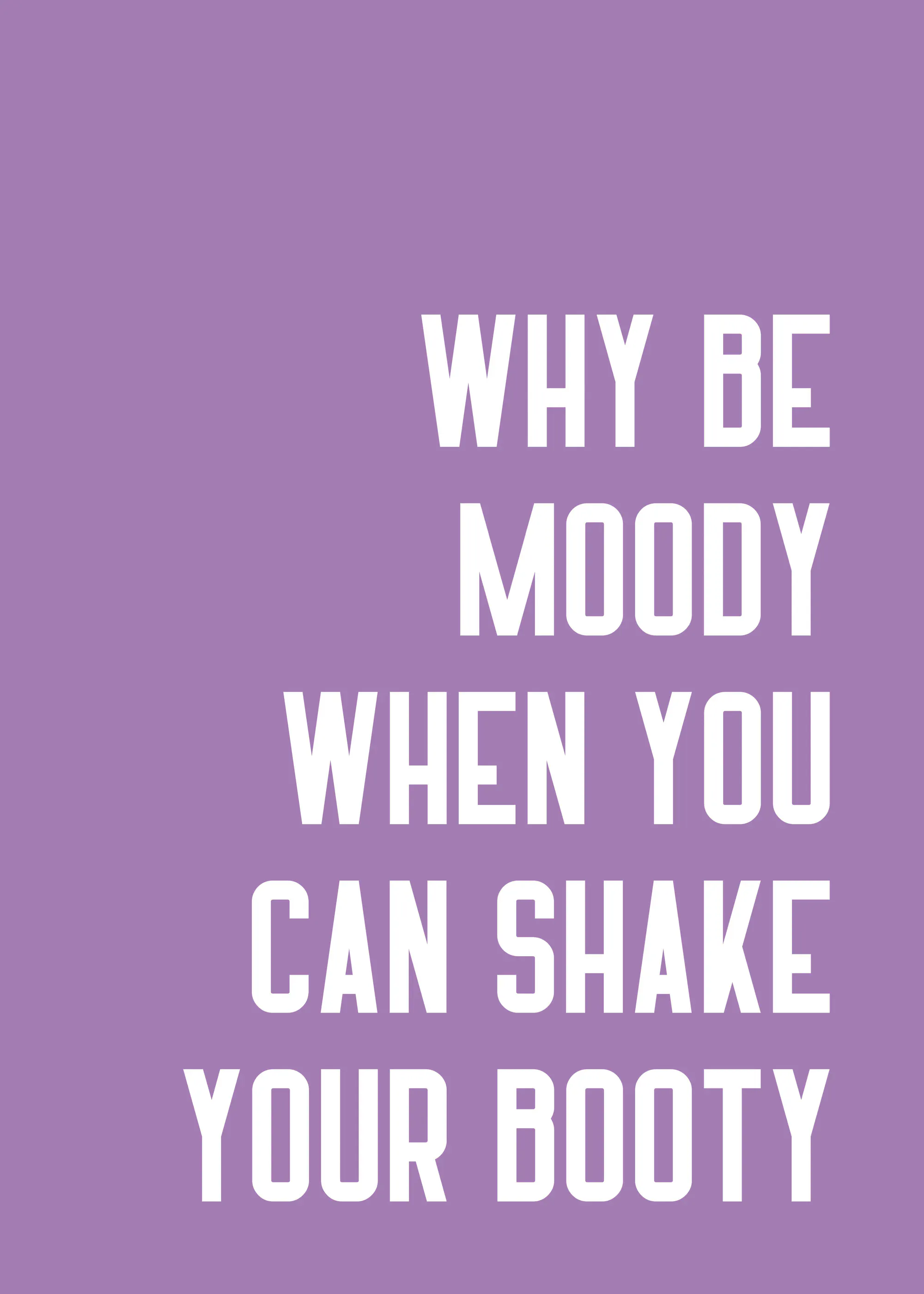 Athene Fritsch - Shake Your Booty Zitat Poster 0