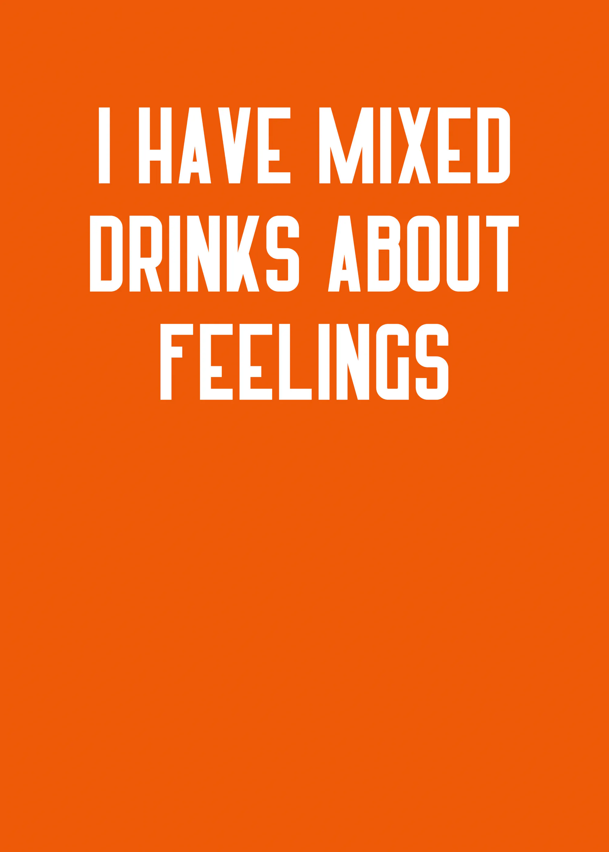Athene Fritsch - Funny Feelings Drinks Quote Poster 0