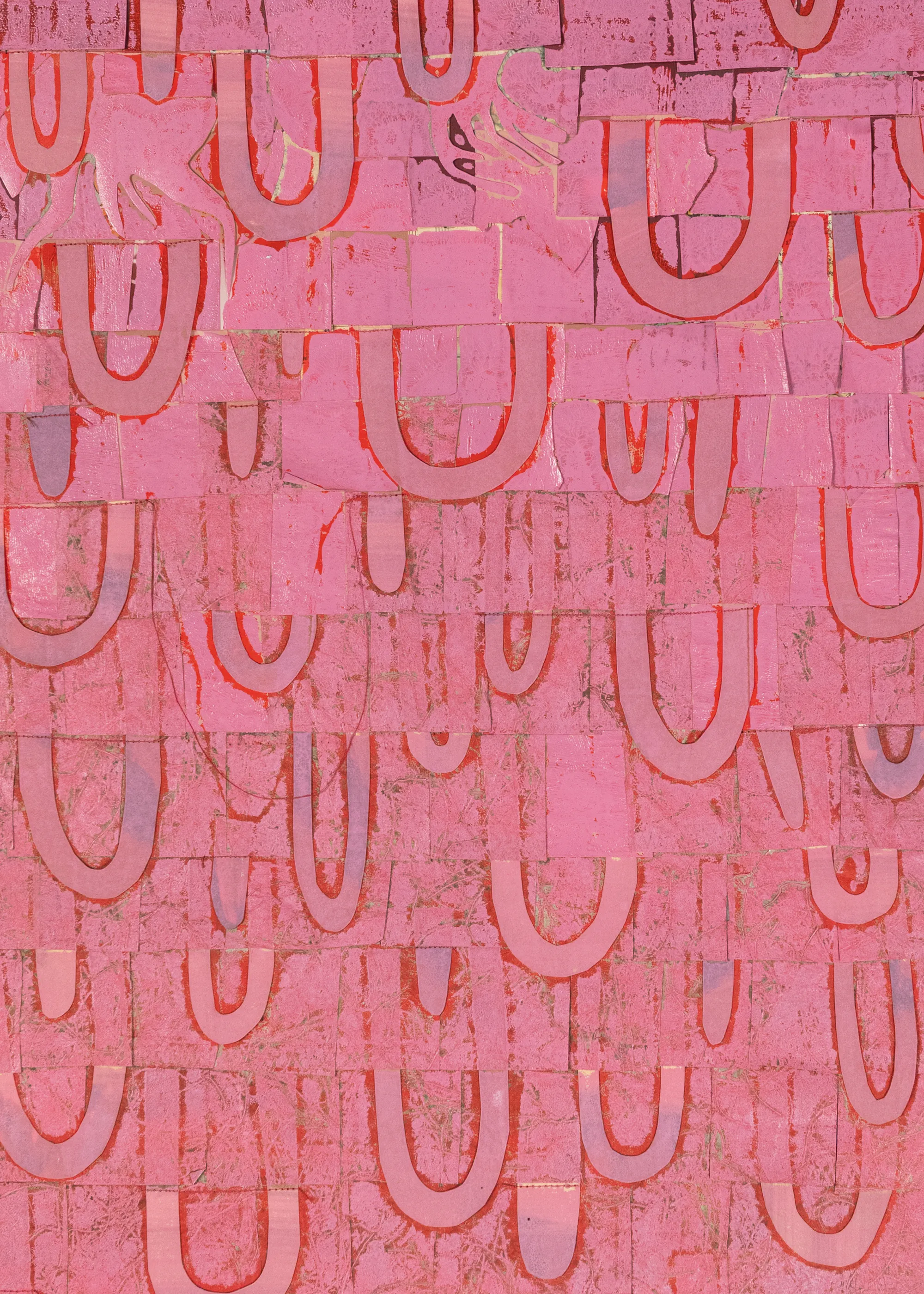 Susan Smereka - Rosa Abstrakte Kurven Poster 0