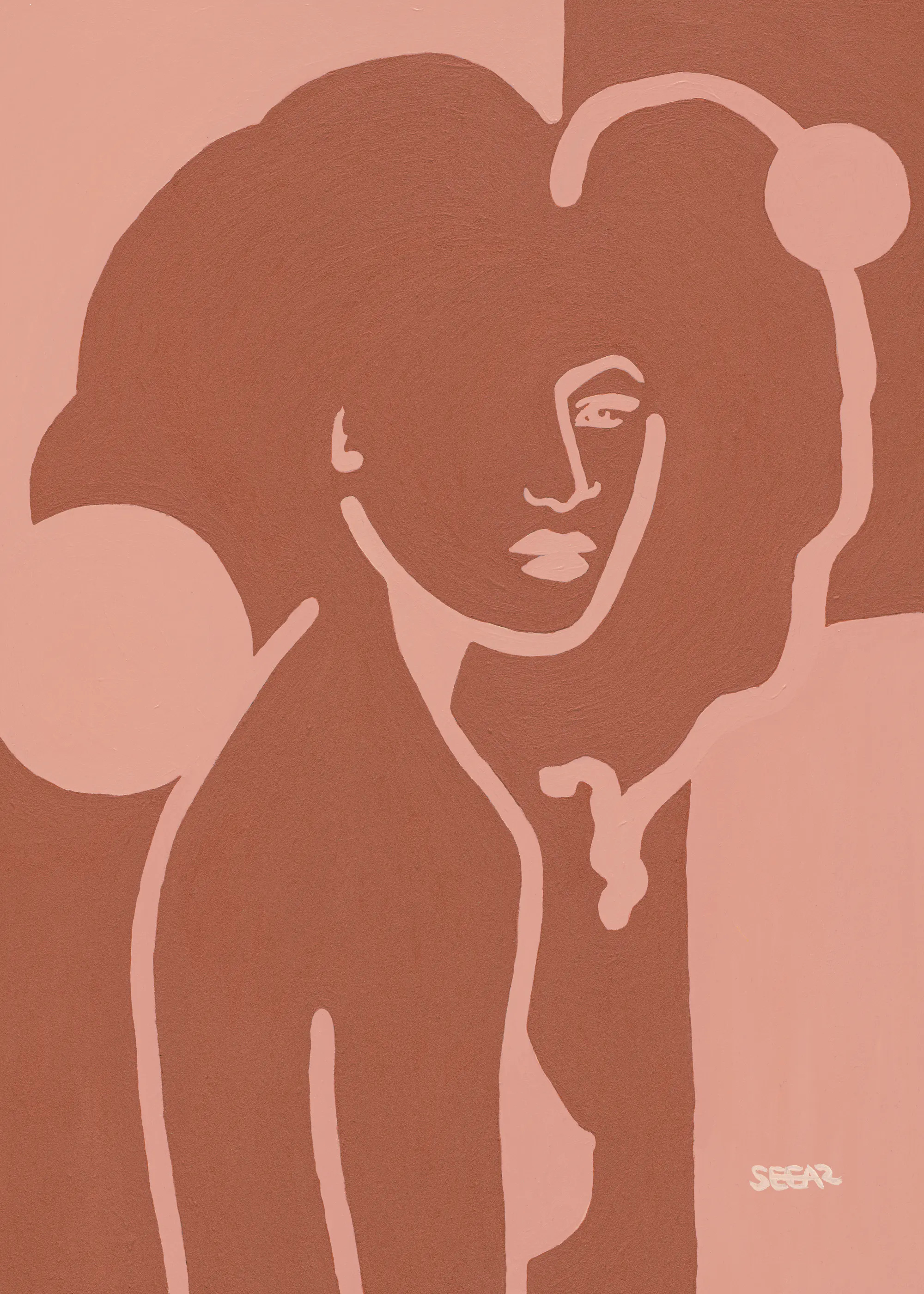 Angela Seear - Minimalistischer Frauenakt Poster 0