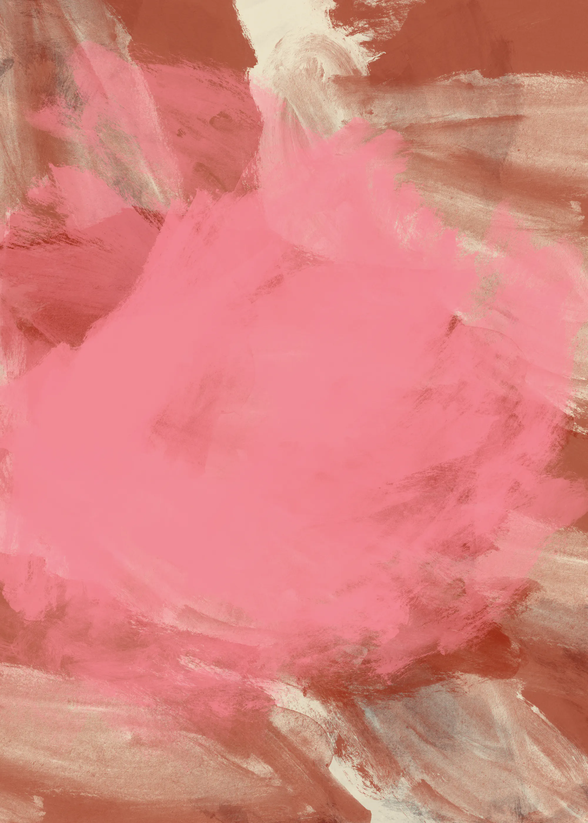 Dina Dankers - Rosa Braun Abstrakt Poster 0
