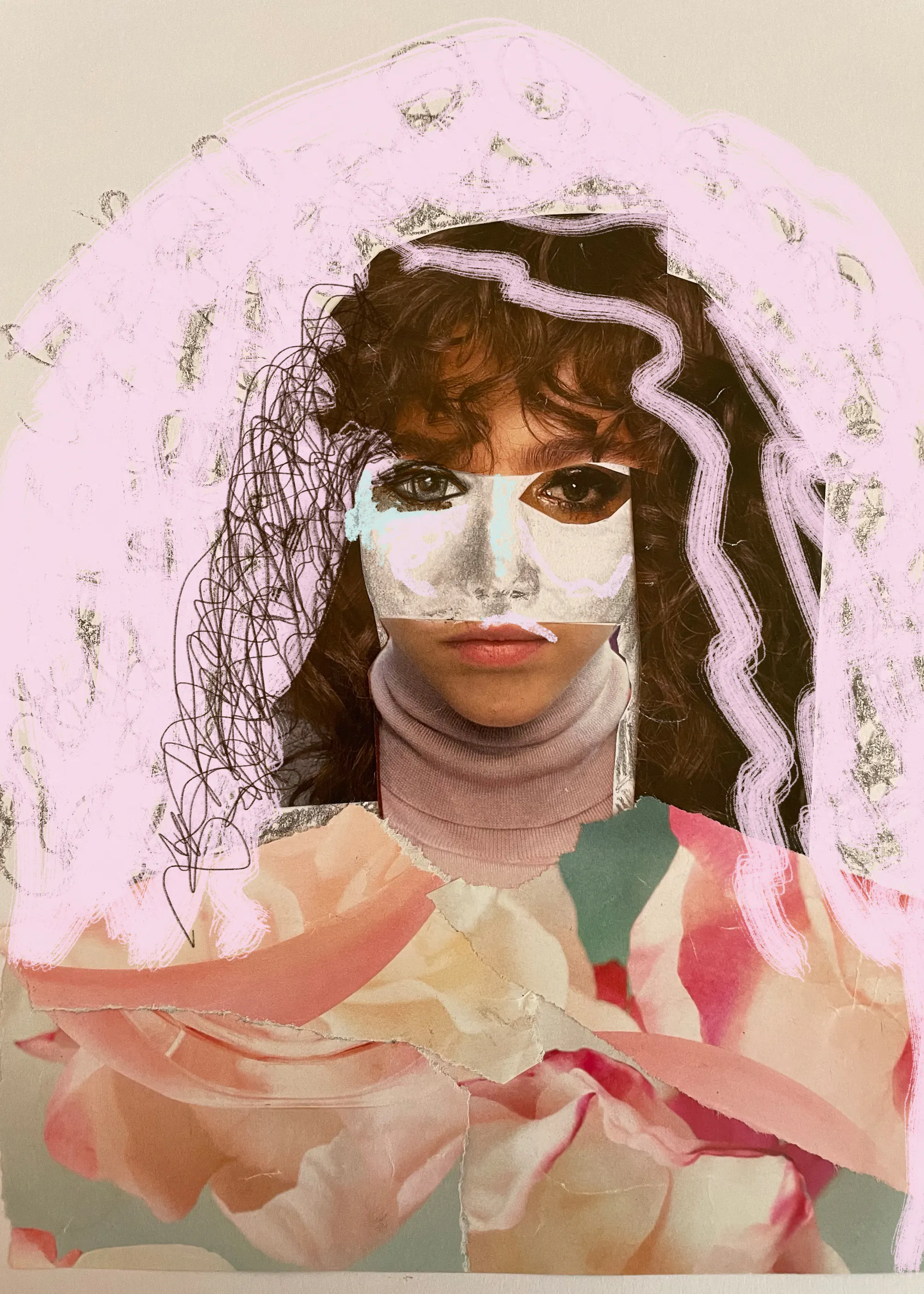 Carola Cedell - Maskiertes Blumenporträt Poster 0