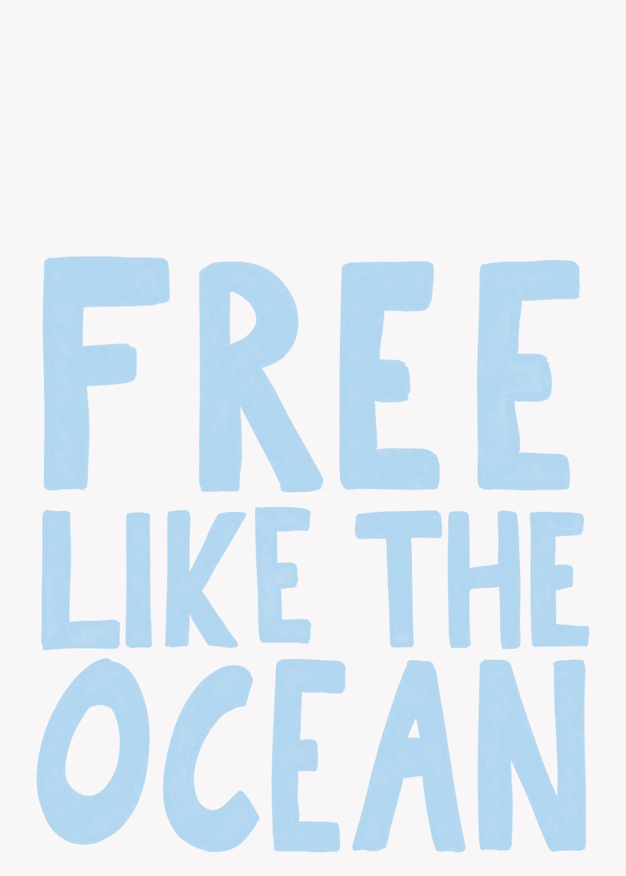 Athene Fritsch - Free Ocean Quote ポスター 0