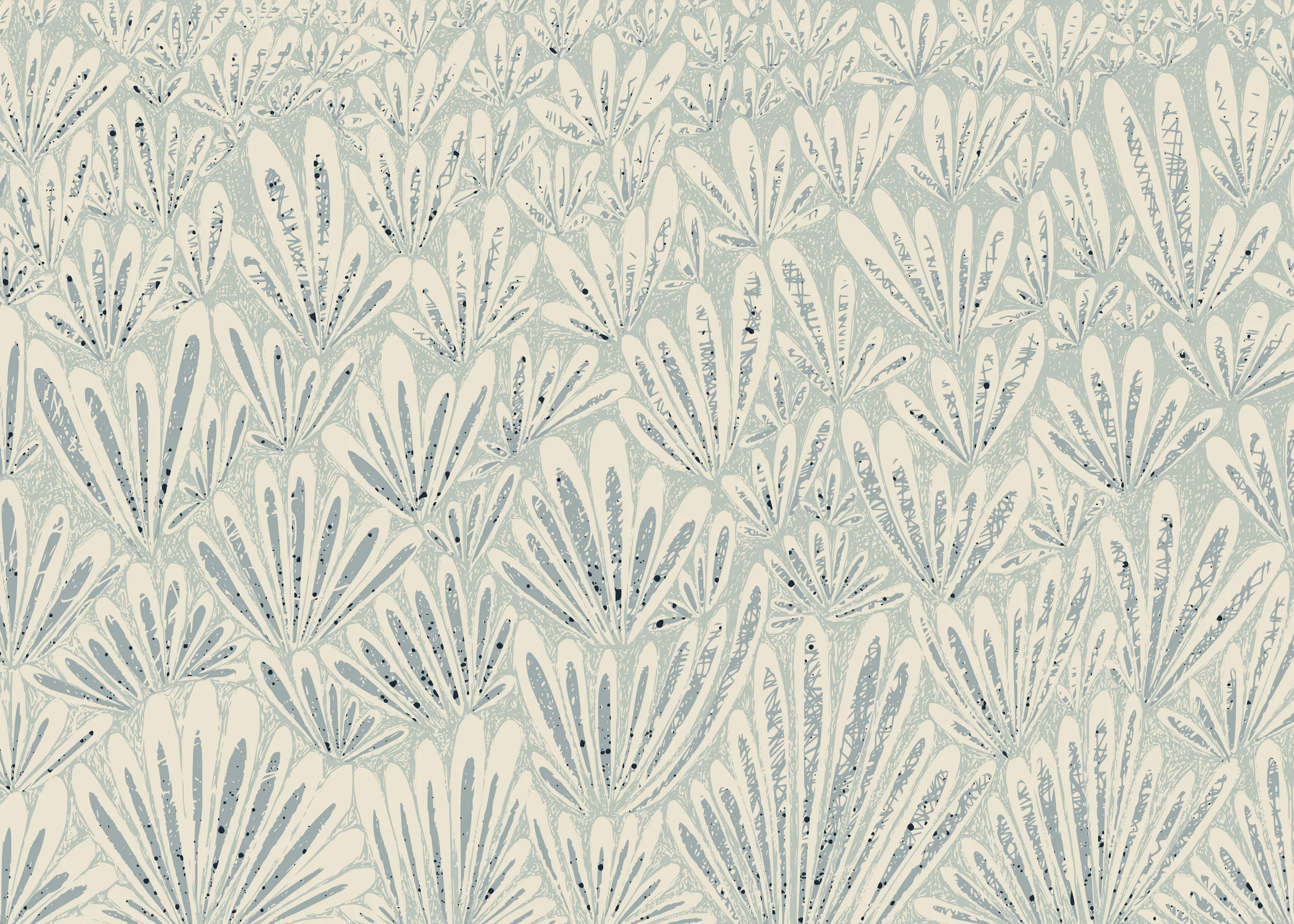 Annick - Subtiel Botanisch Patroon Poster 0
