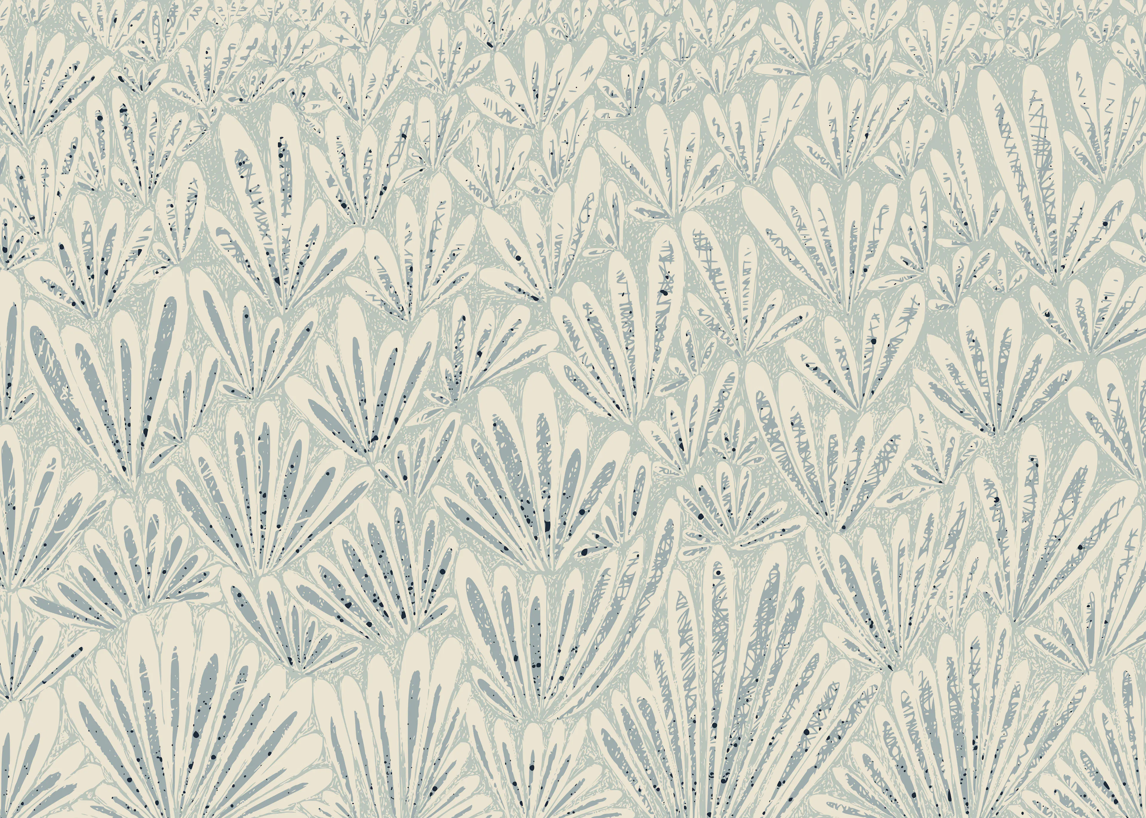 Annick - Subtiel Botanisch Patroon Poster 0