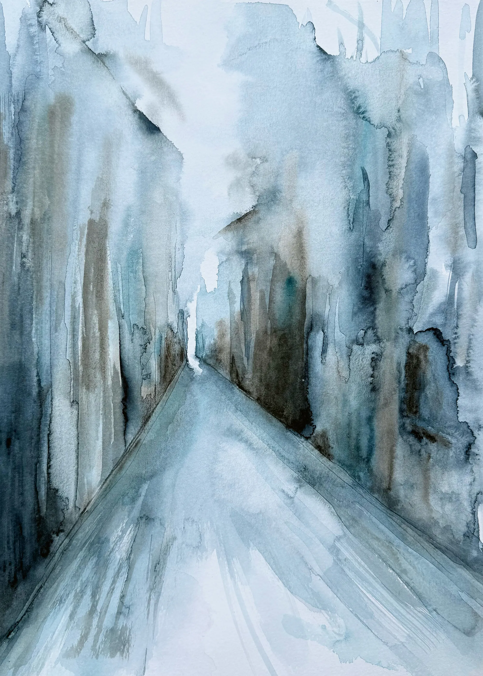 Helena Ryhle - Abstract Winter Path Poster 0