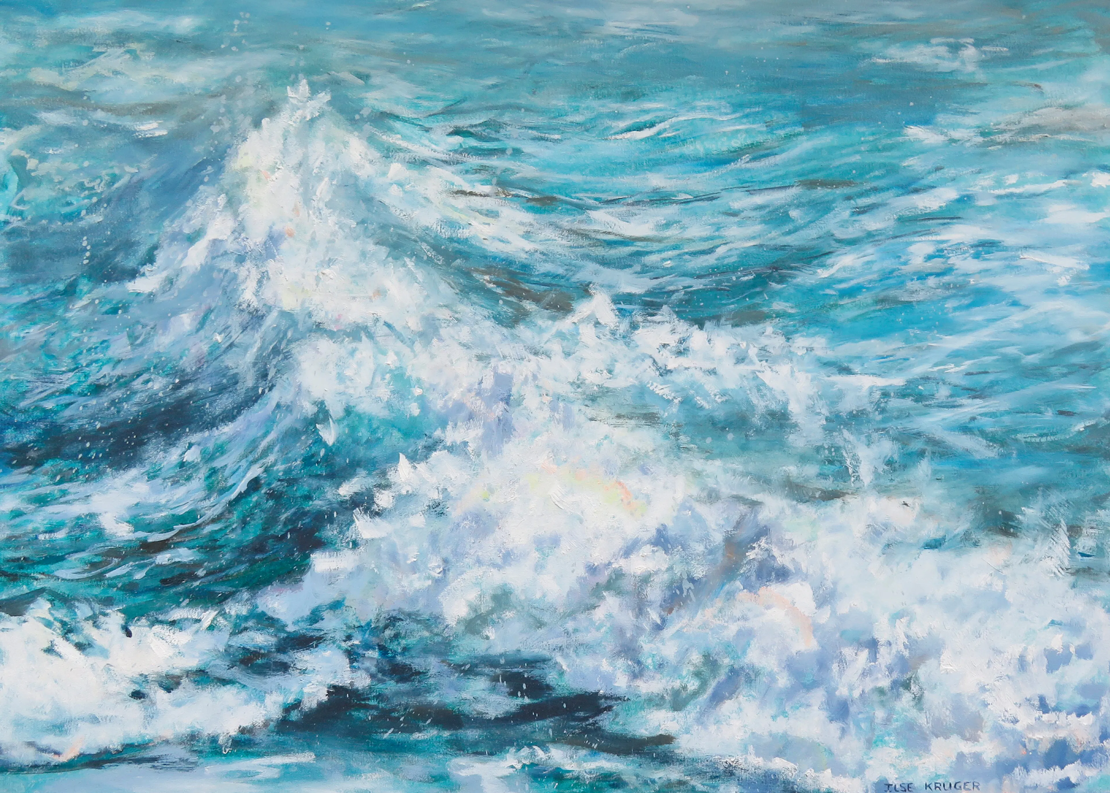 Ilse Kruger - Vagues Océaniques Dynamiques Affiche 0