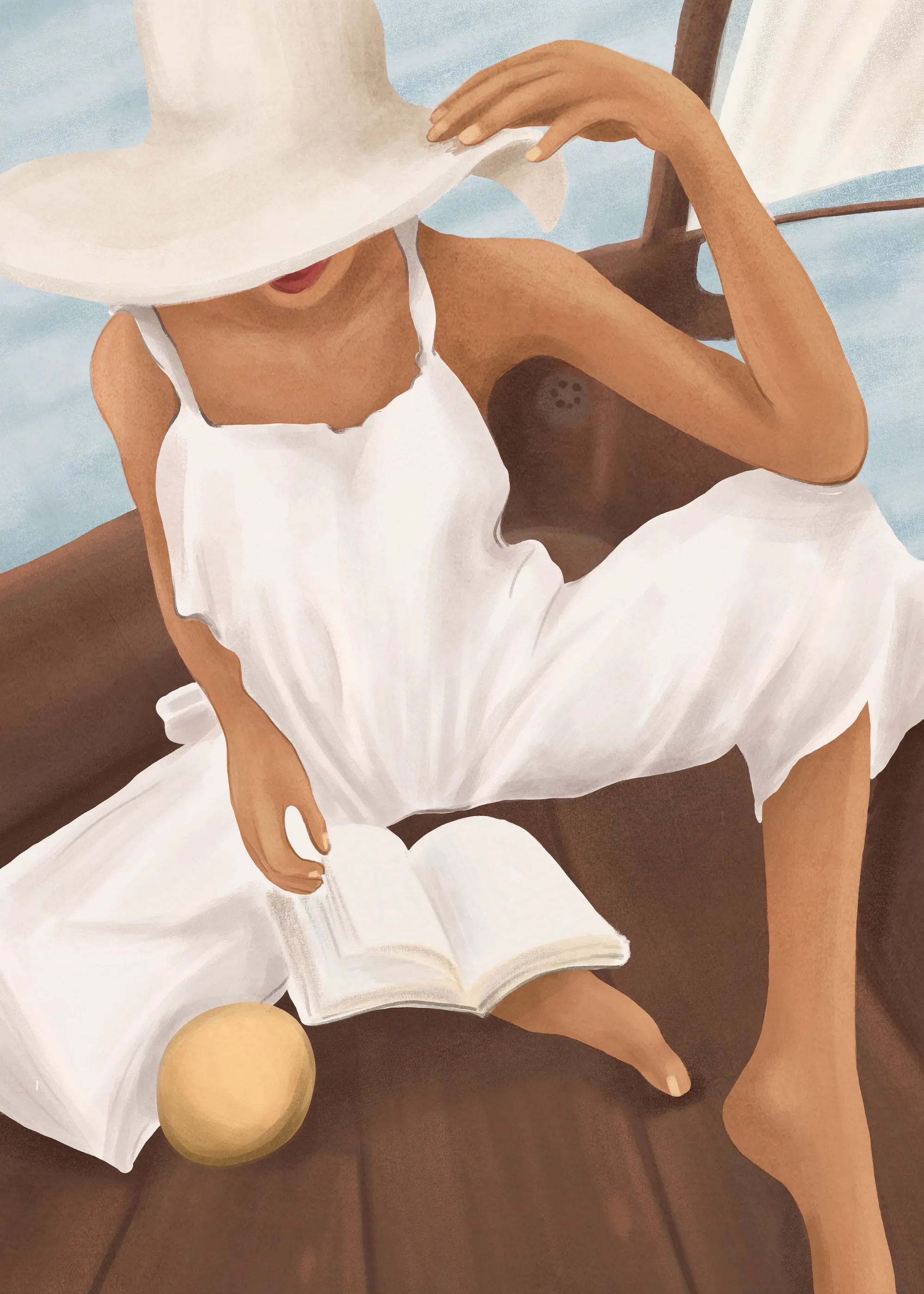 City Art - Lecture d'Été en Bateau Poster 0