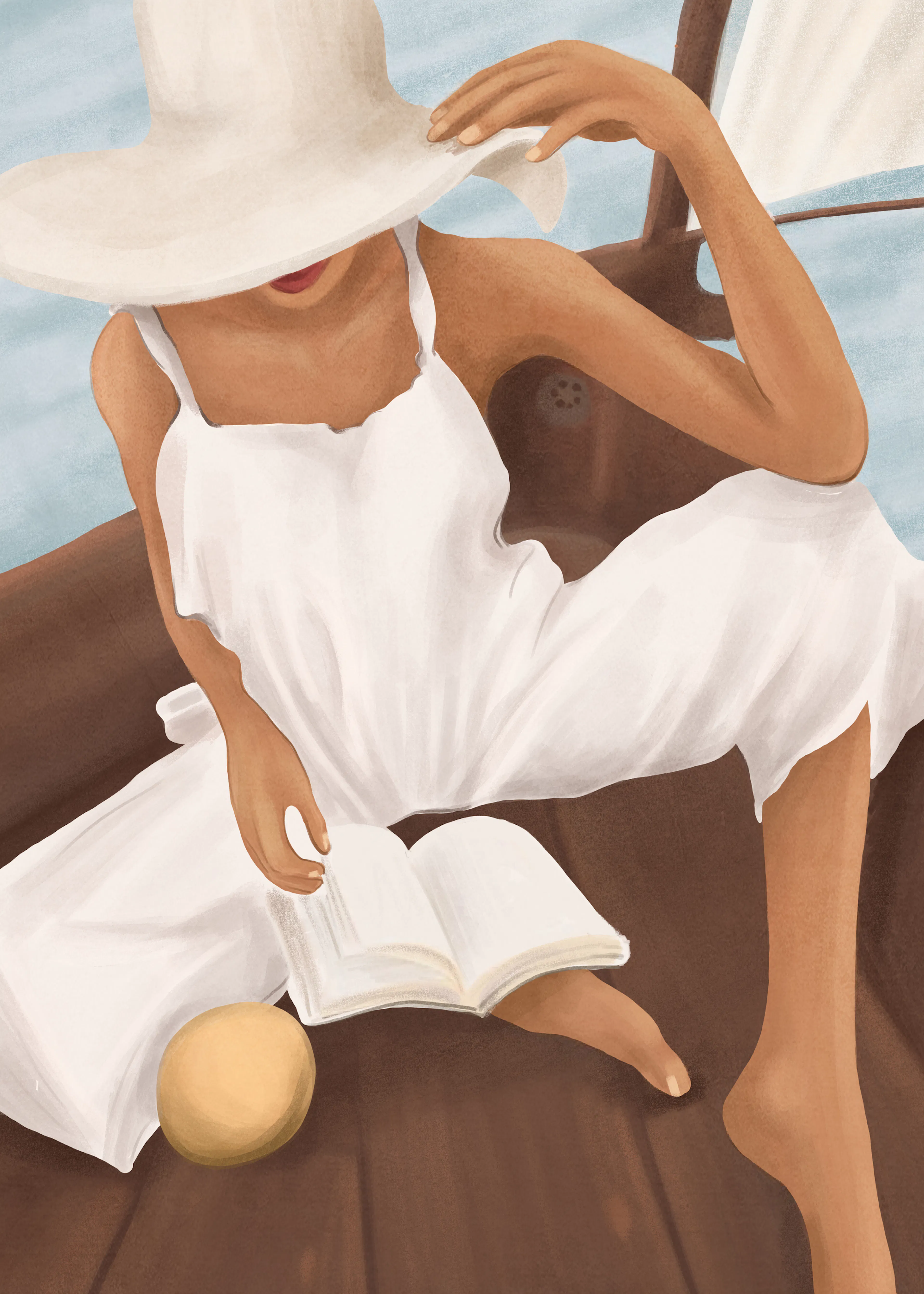 City Art - Lecture d'Été en Bateau Poster 0