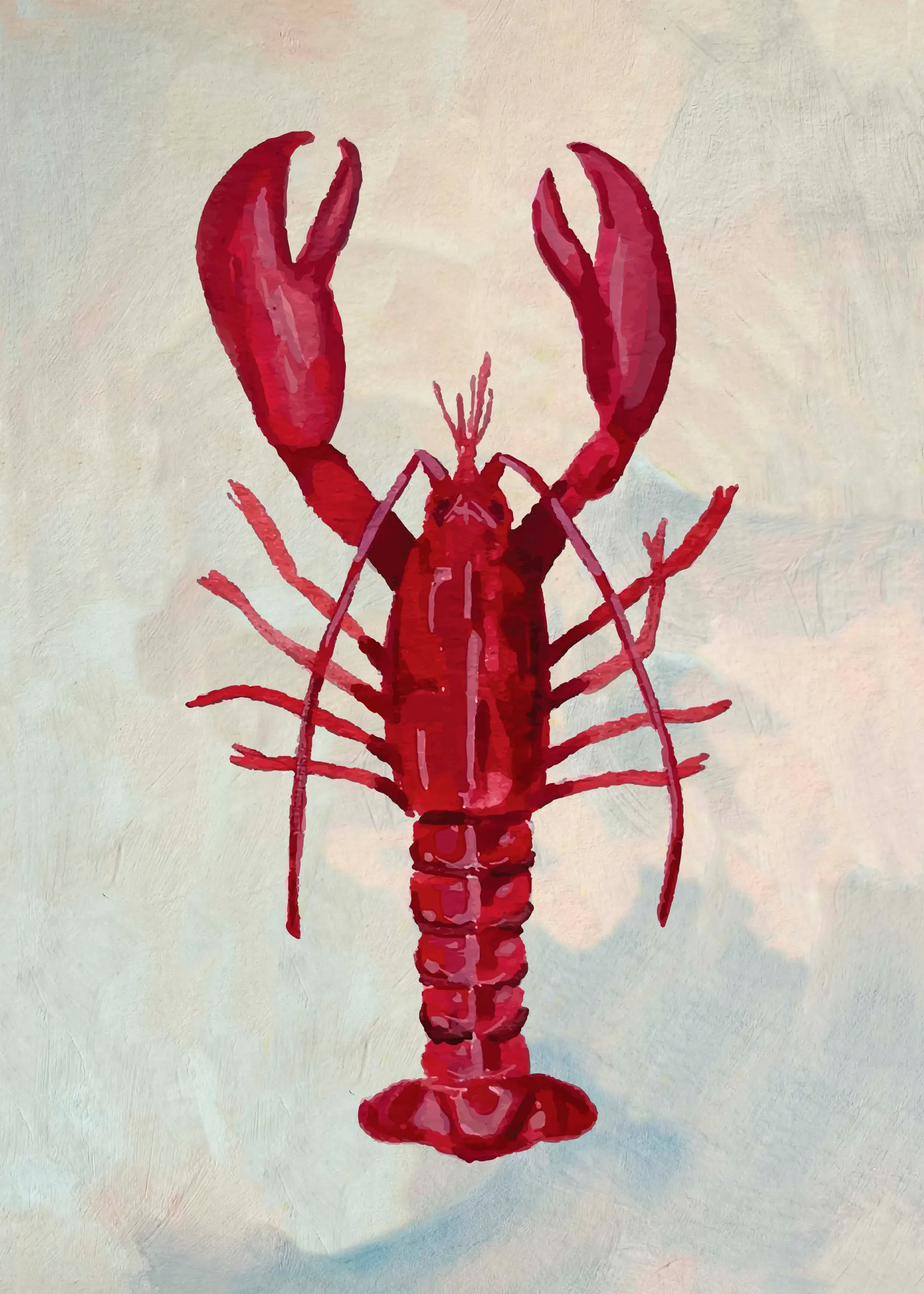 Madison Phipps - Homard Rouge Vibrant Poster 0