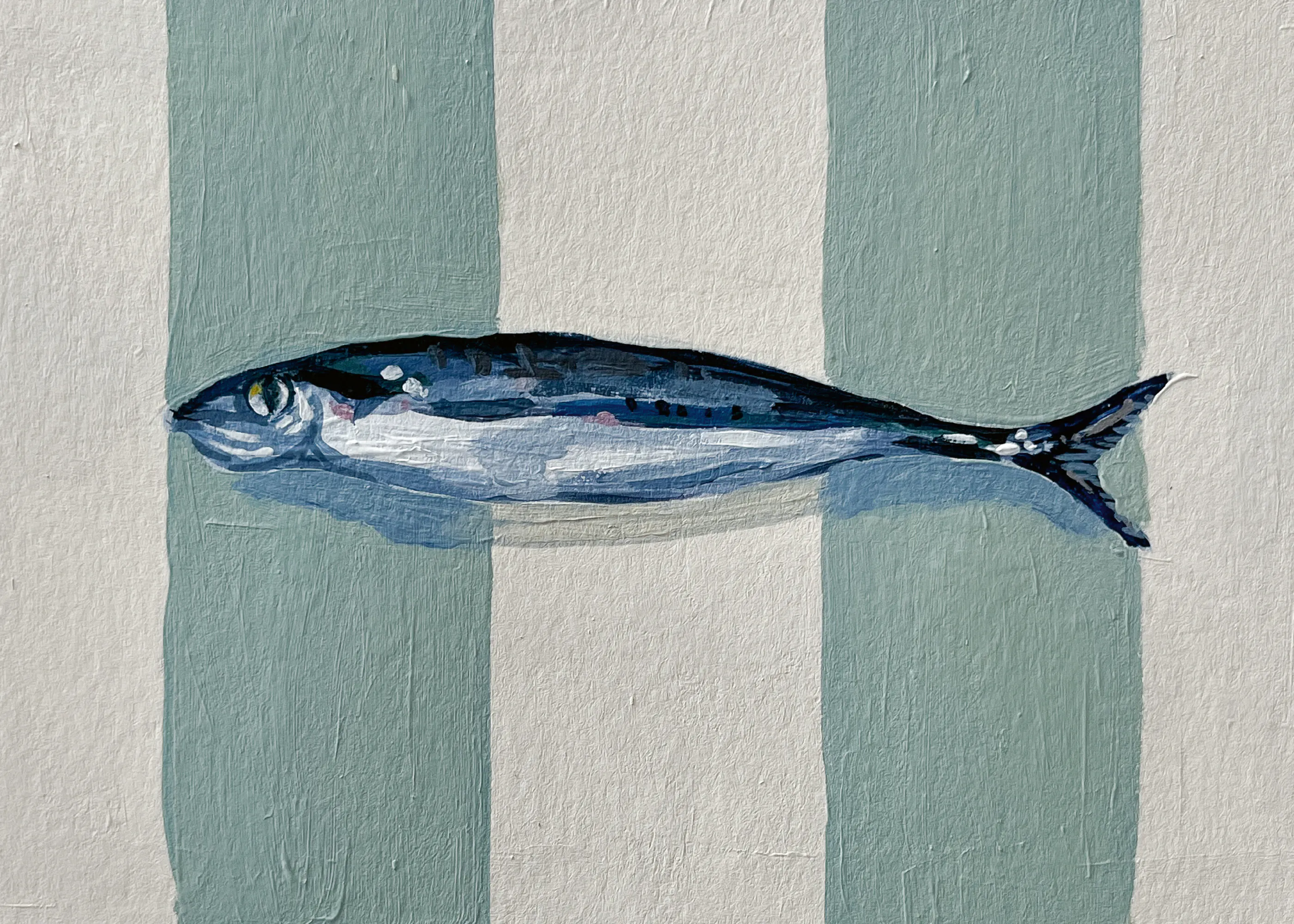 Madison Phipps - Rayures Poissons Bleus Affiche 0