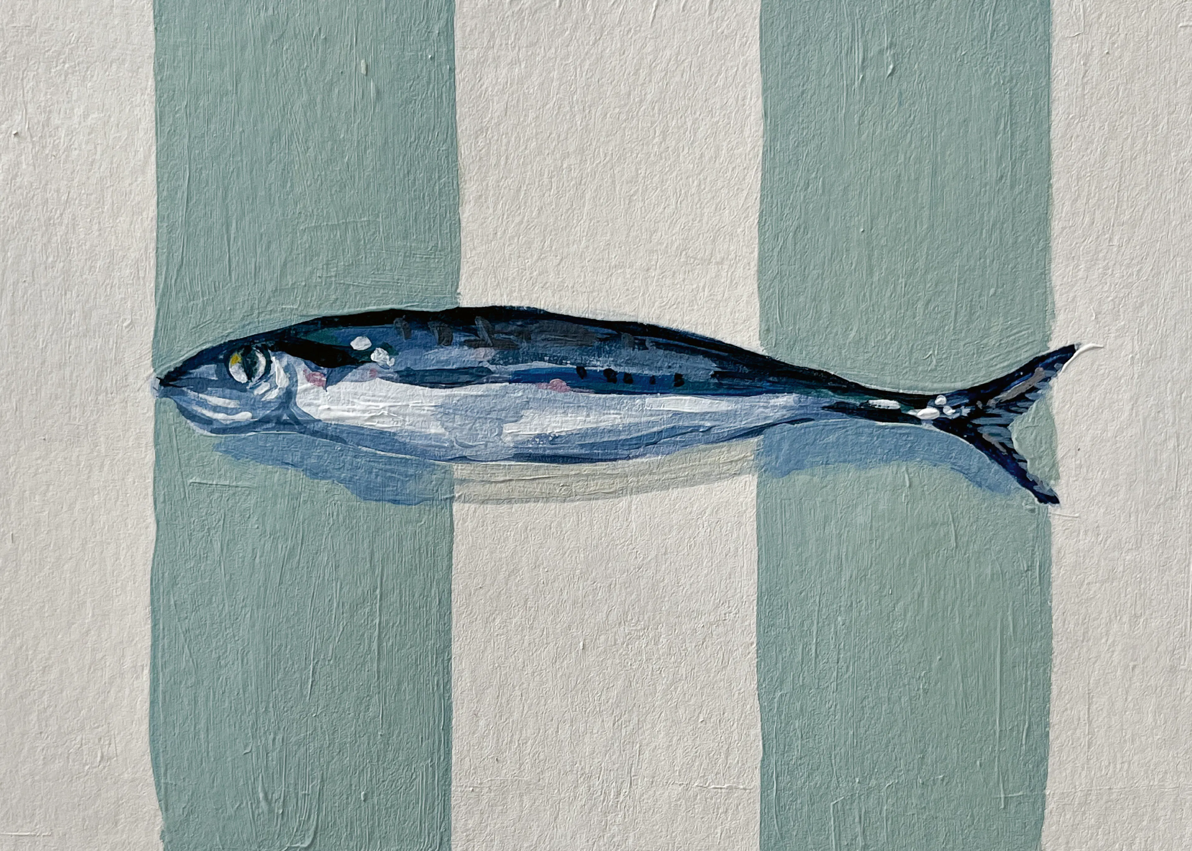 Madison Phipps - Rayures Poissons Bleus Affiche 0