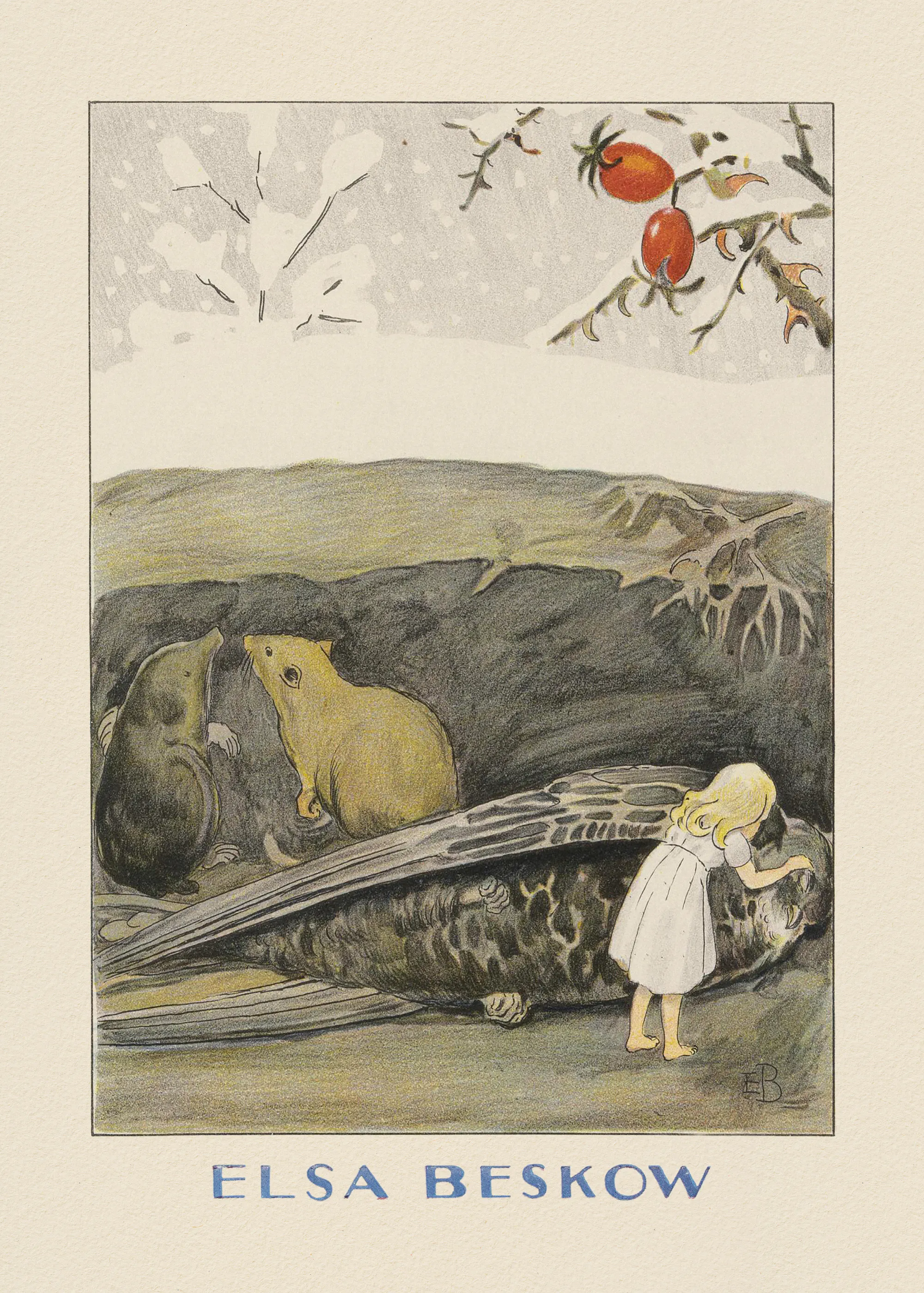 Elsa Beskow and Hc Andersen - Tummelisa Fågeln Poster 0