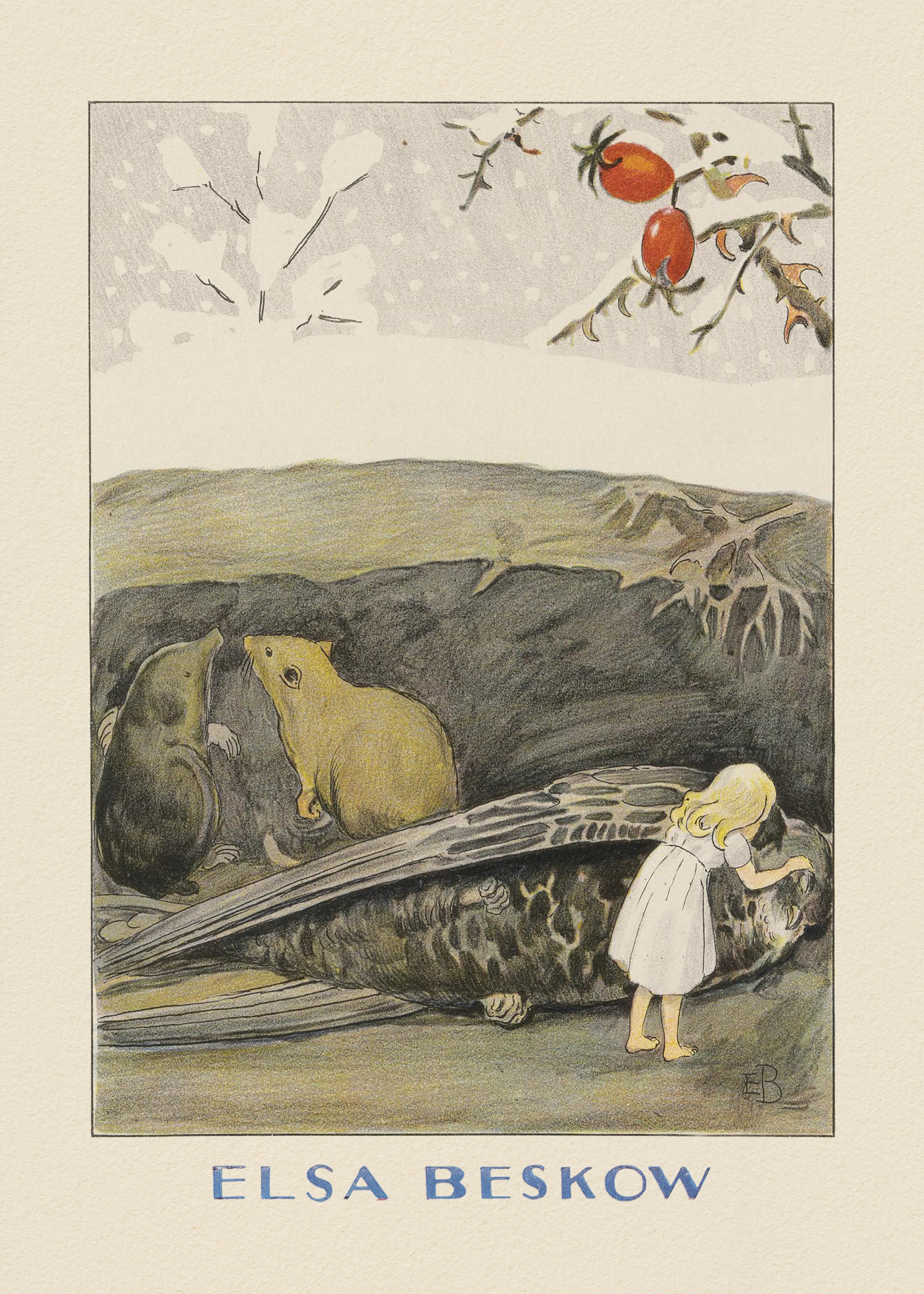 Elsa Beskow and Hc Andersen - Tummelisa Fågeln Poster 0