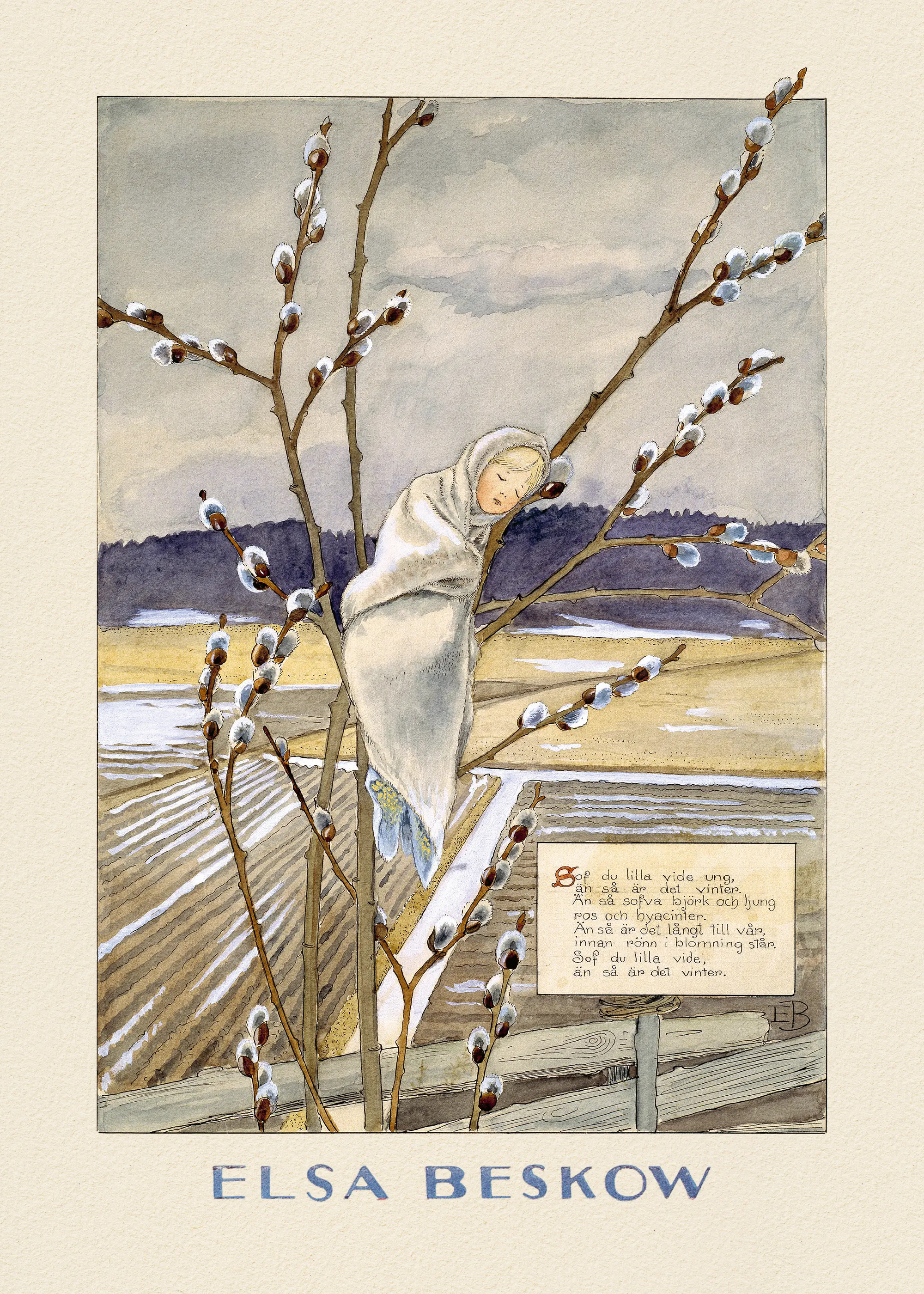 Elsa Beskow y Hc Andersen - Tummelisa - Sov Du Lilla Videung Póster 0