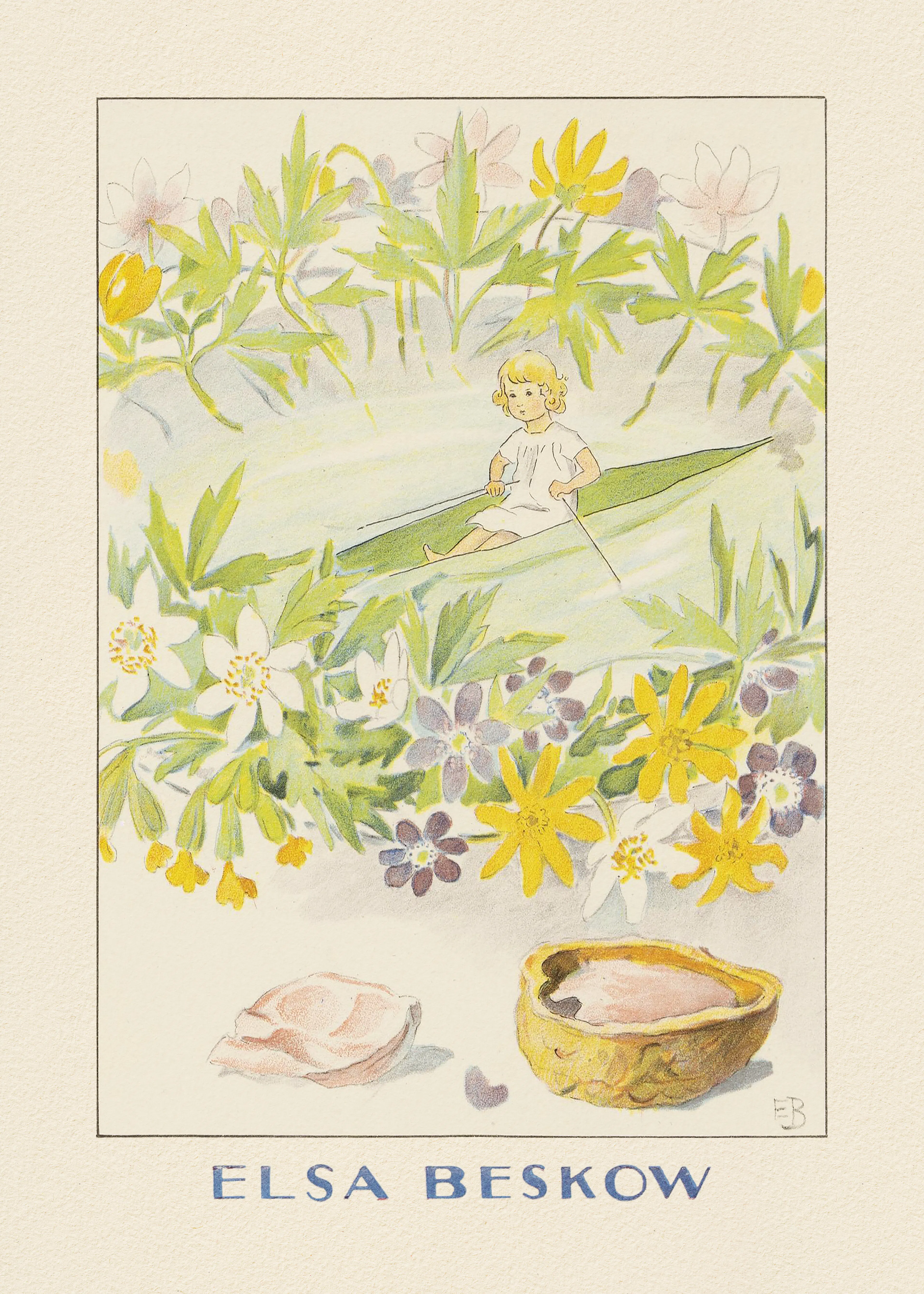 Elsa Beskow and Hc Andersen - Tummelisa I Vattnet, Elsa Beskow Hc Andersen Poster 0
