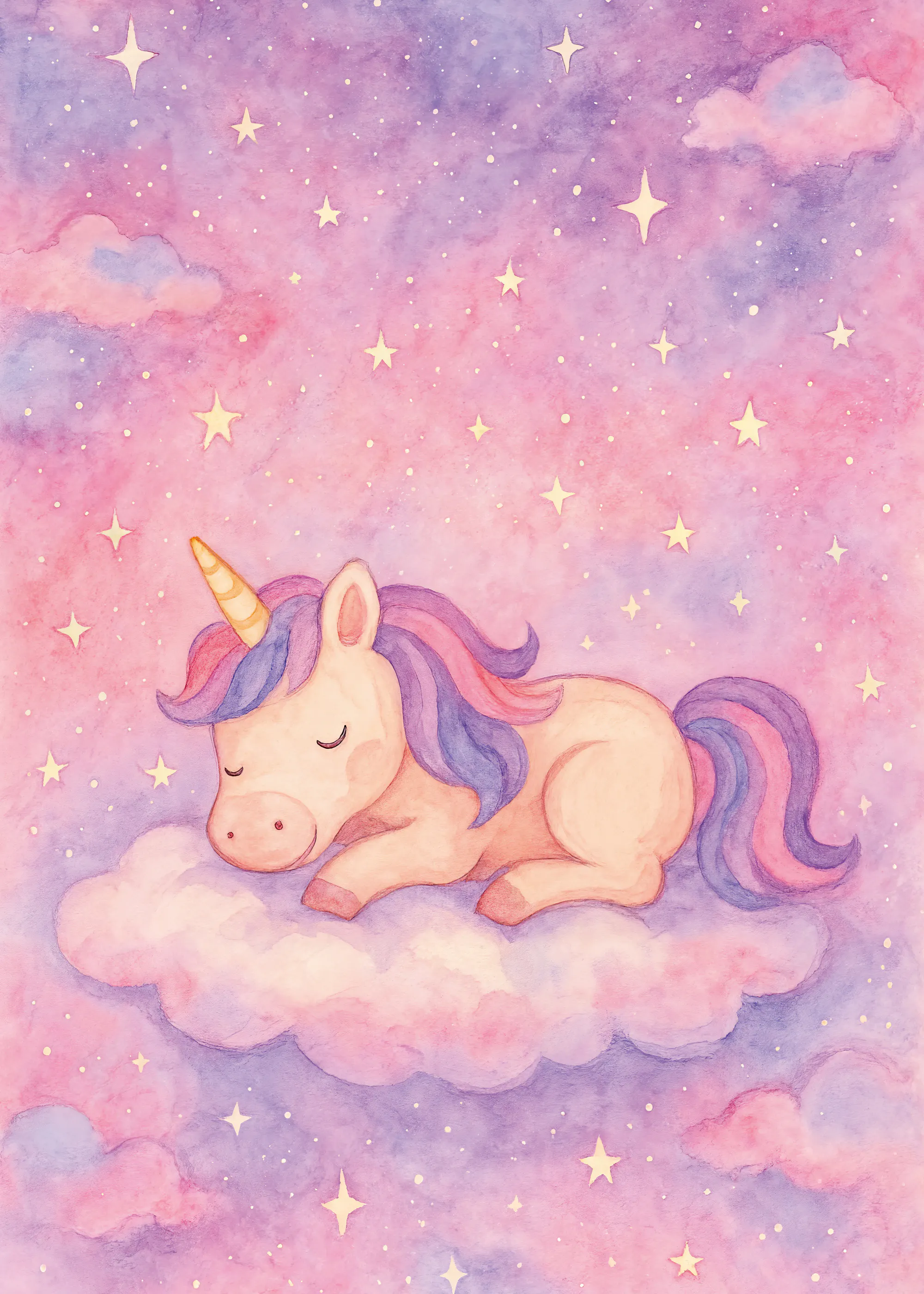 Natalie Bruns - Magical Sleeping Unicorn Poster 0