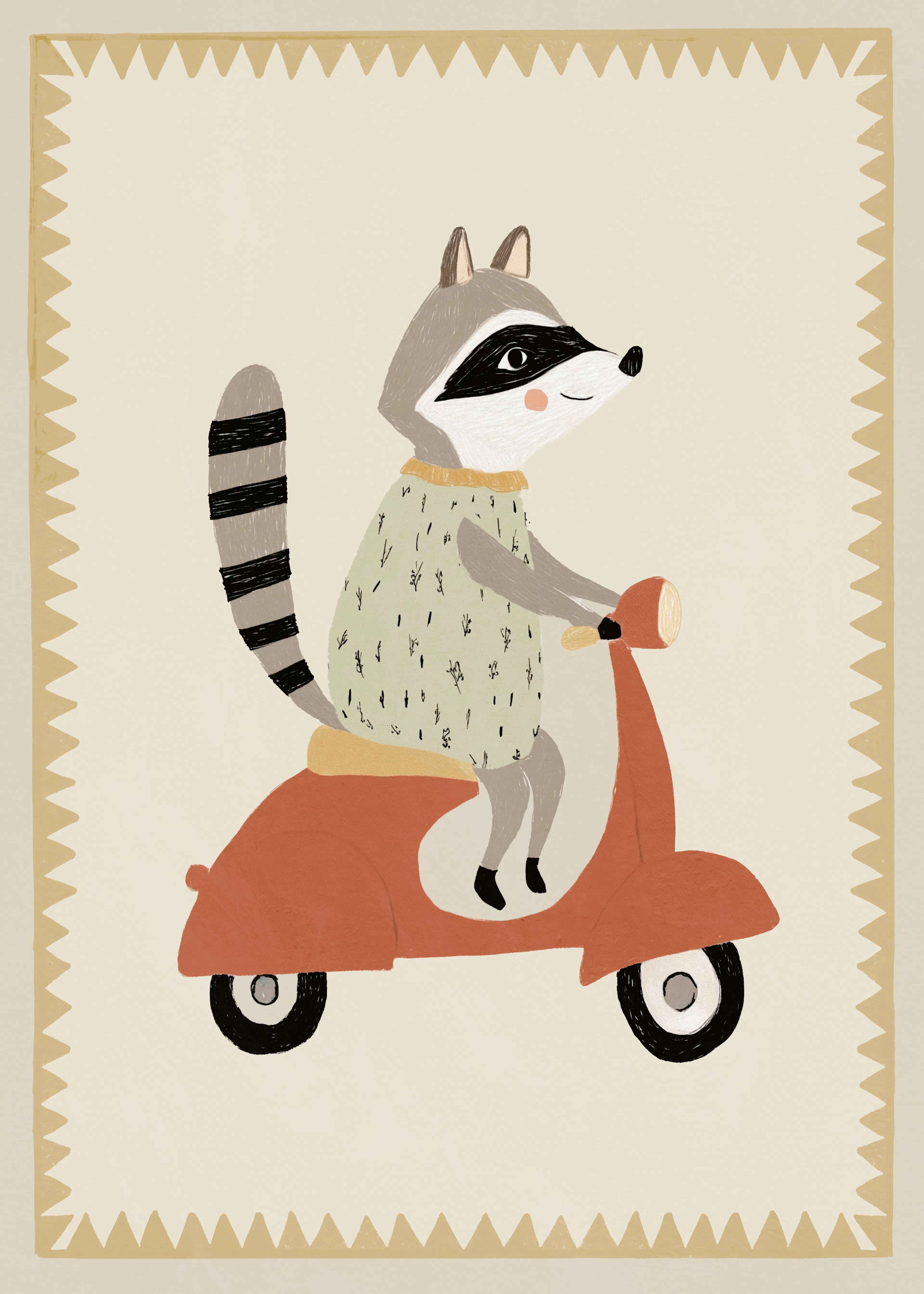 Treechild - Drivingraccoon Poster 0