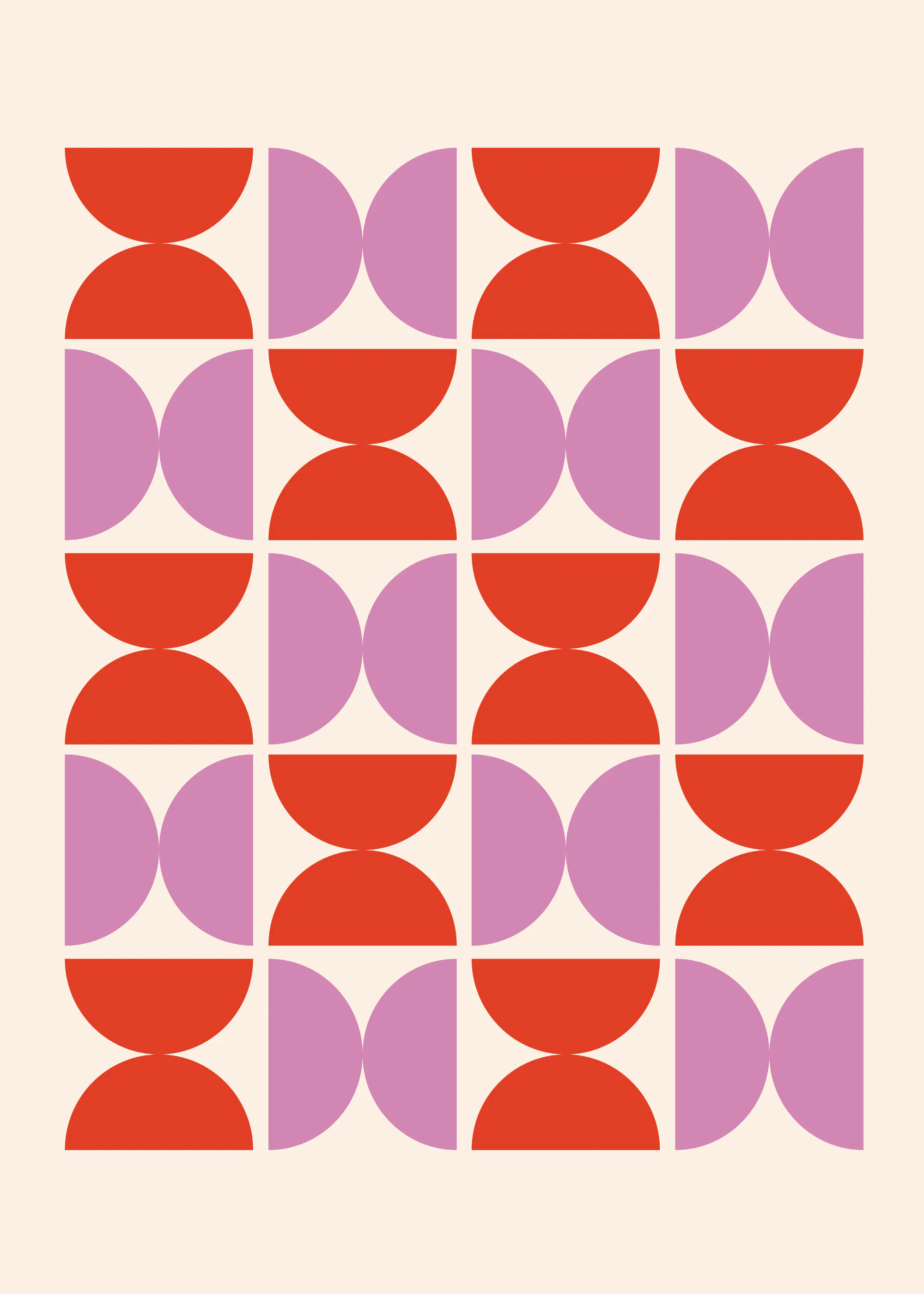 ROSALINDA - Retro Geometrisk Mønster Plakat 0