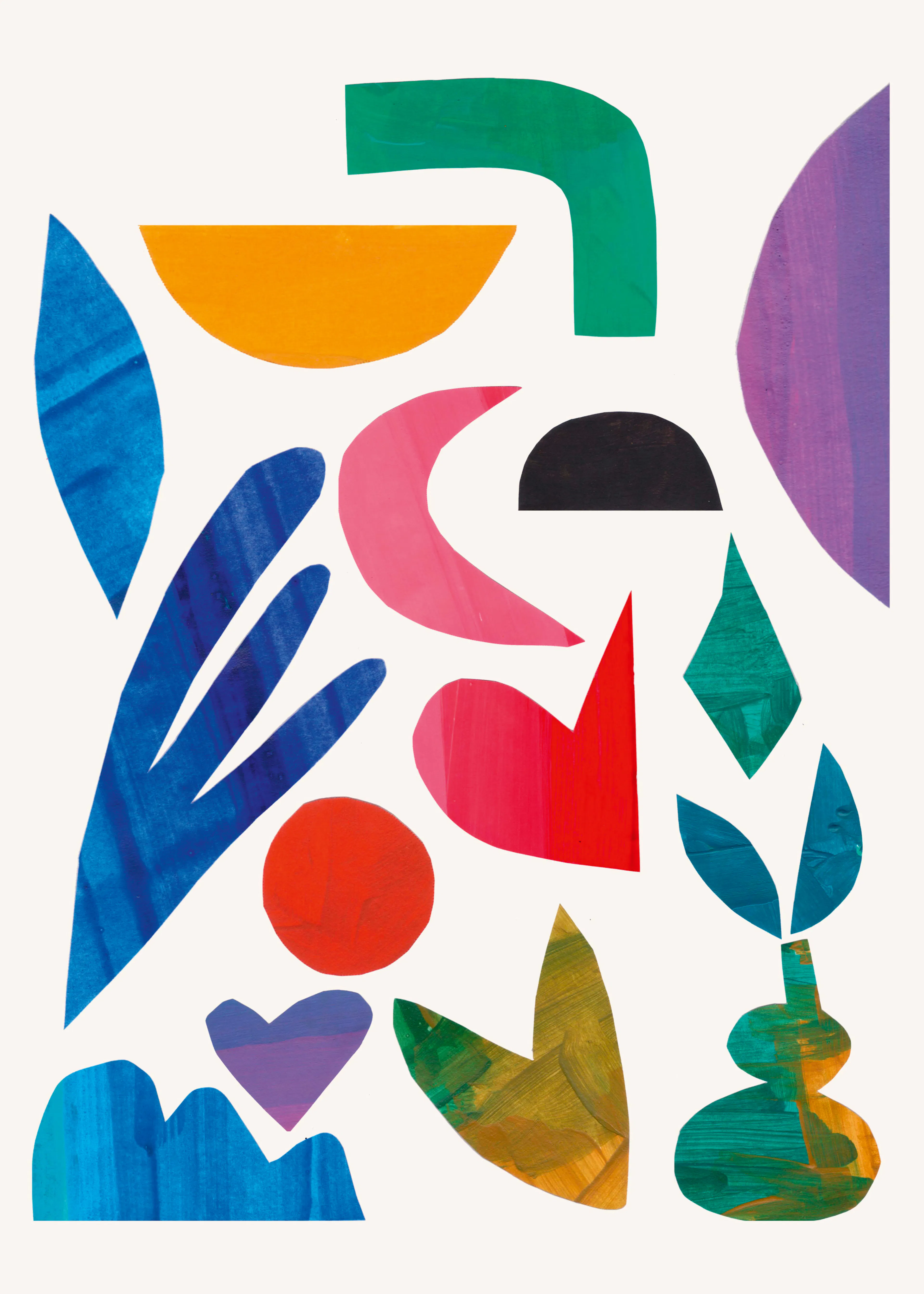 Ejaaz Haniff - Formes Abstraites Colorées Poster 0