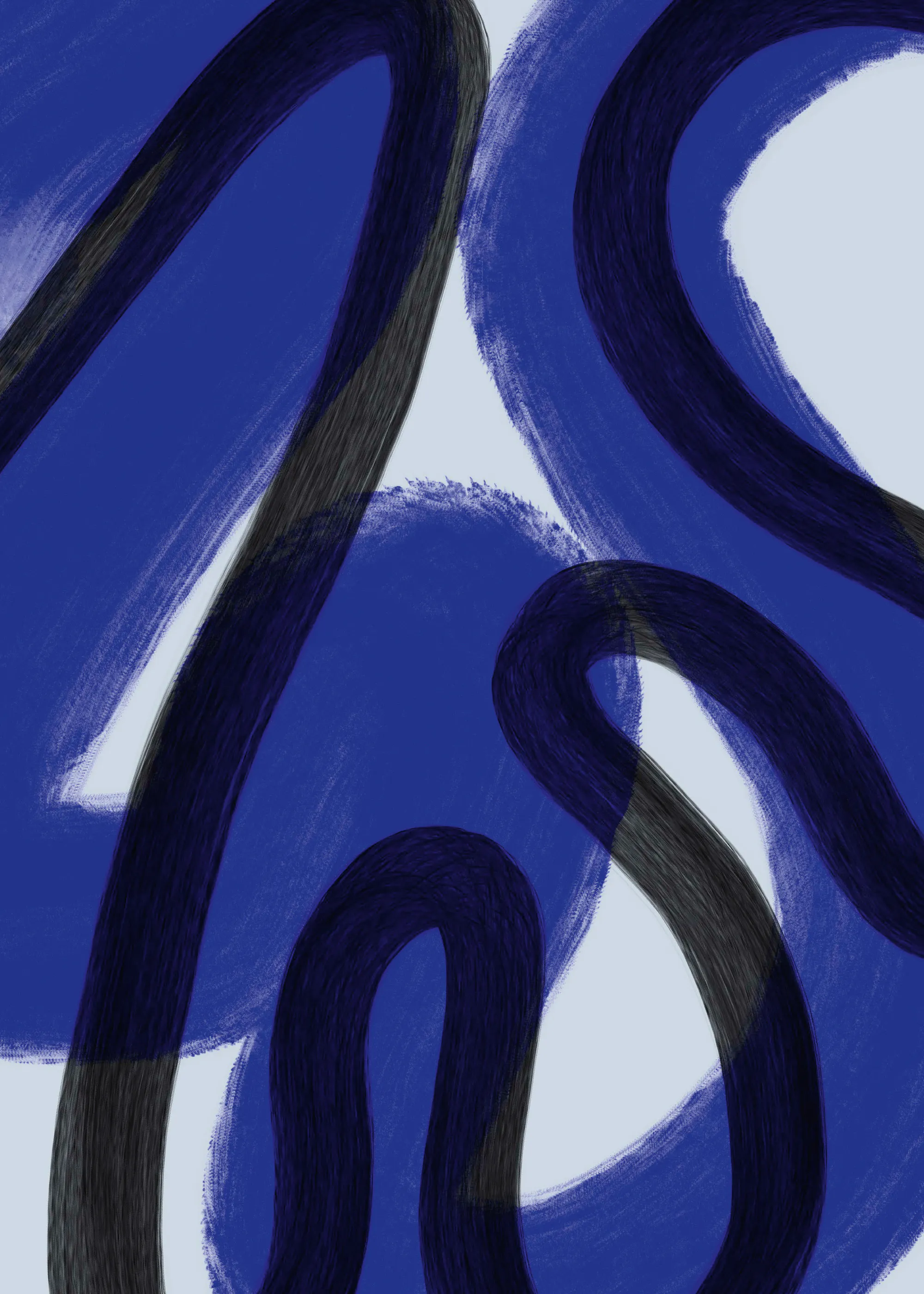 Studio Palette - Abstract Blue Motion Poster 0