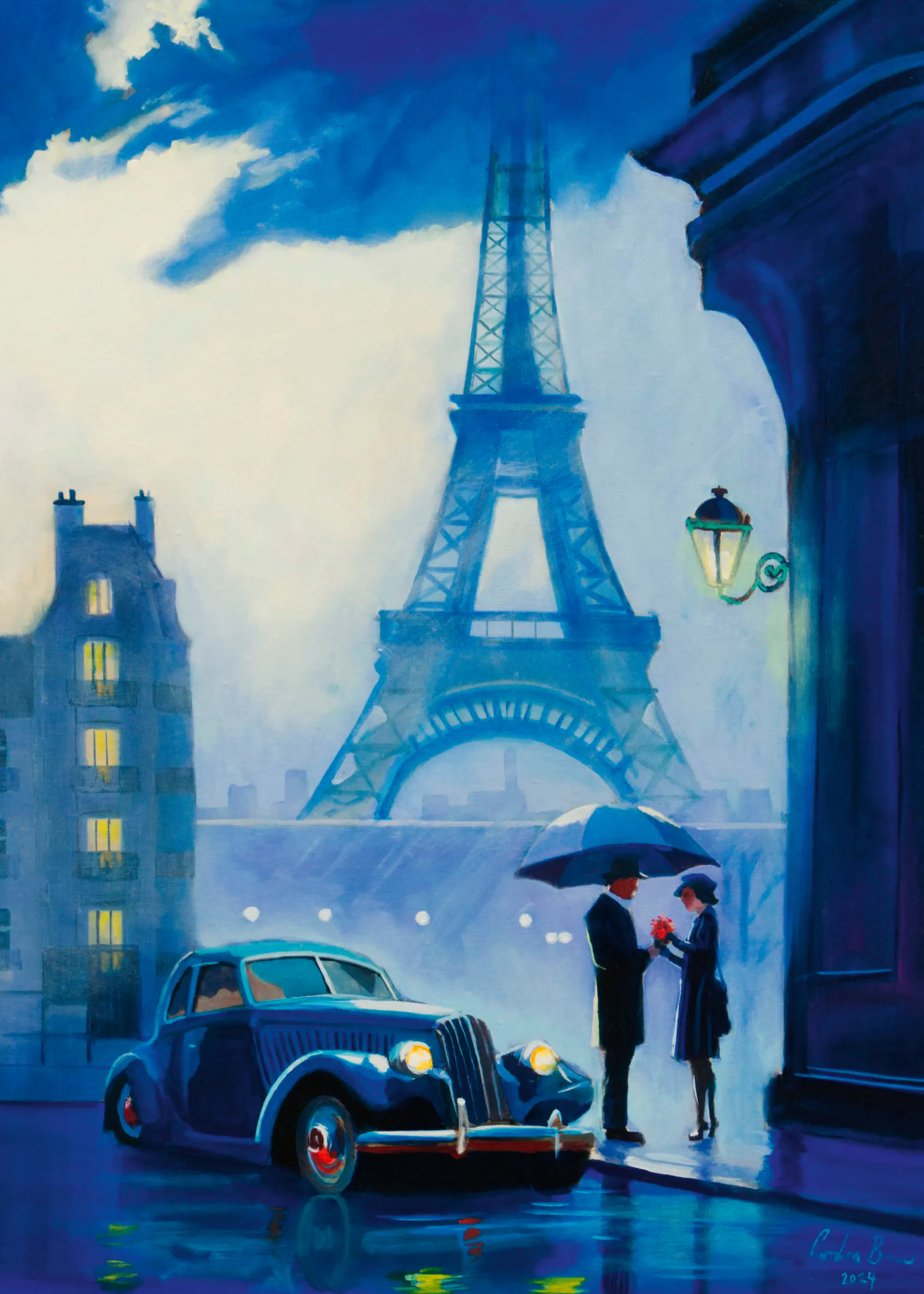 Gordon Bruce - Parisian Romance in Rain Poster 0