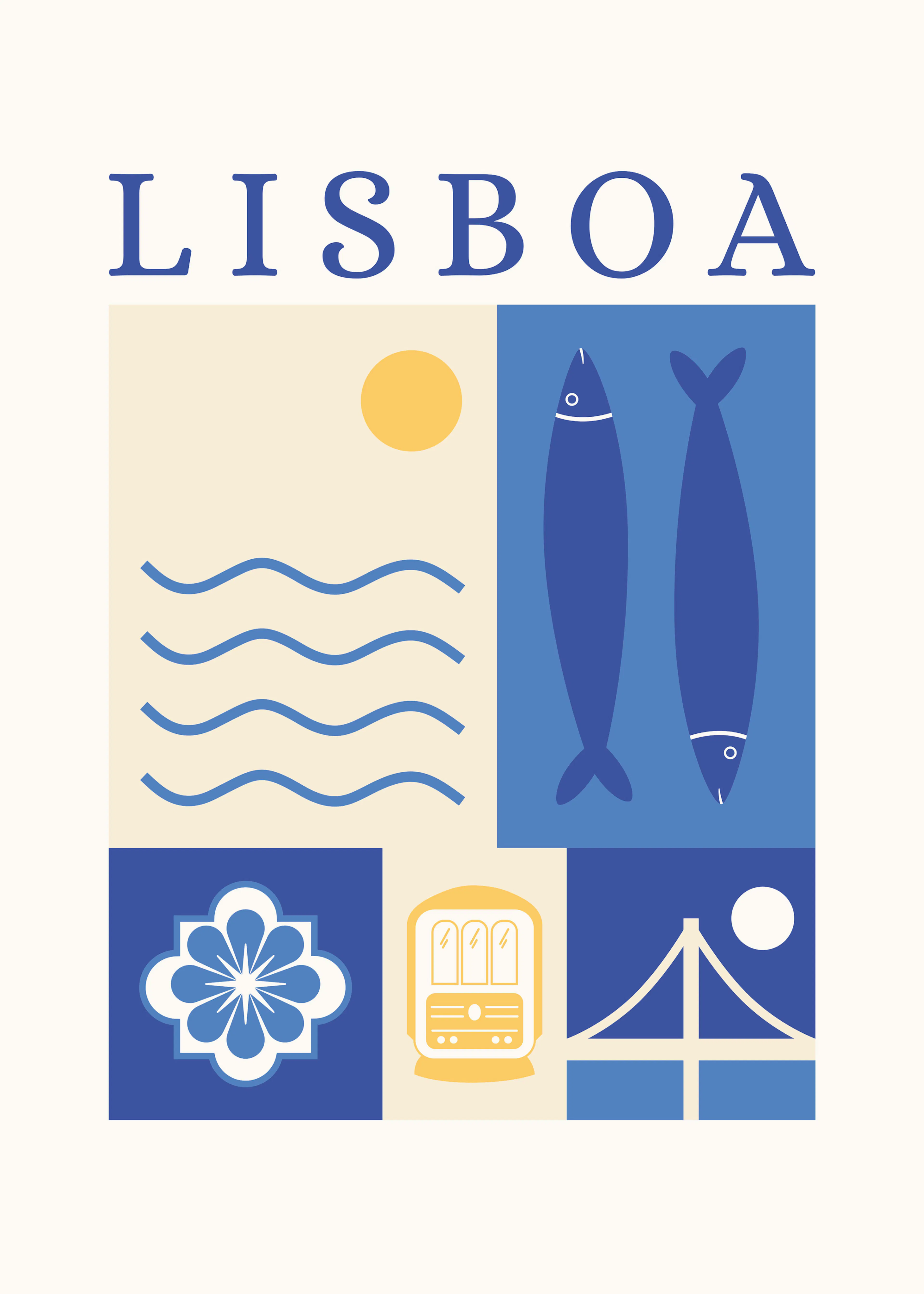 Artprink - Lisbon Travel Icons Poster 0