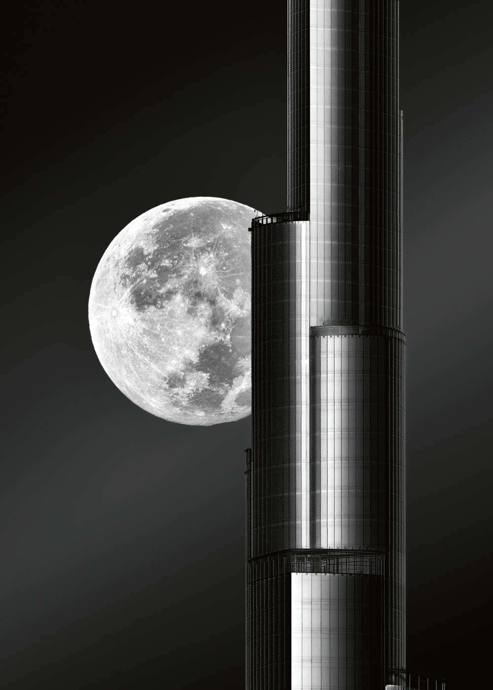 Zohaib Anjum - Grand Skyscraper Moon Poster 0