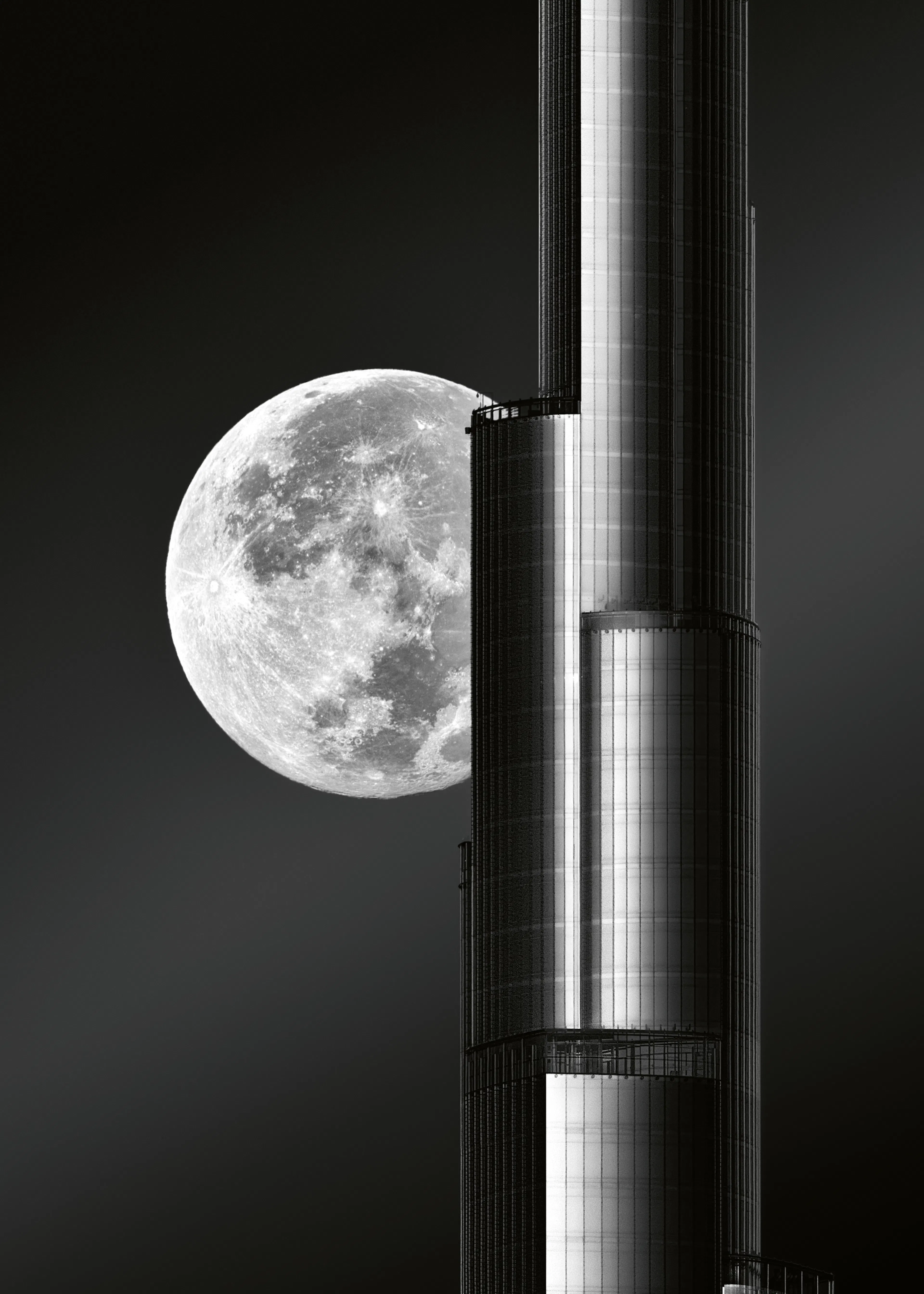 Zohaib Anjum - Grand Skyscraper Moon Poster 0
