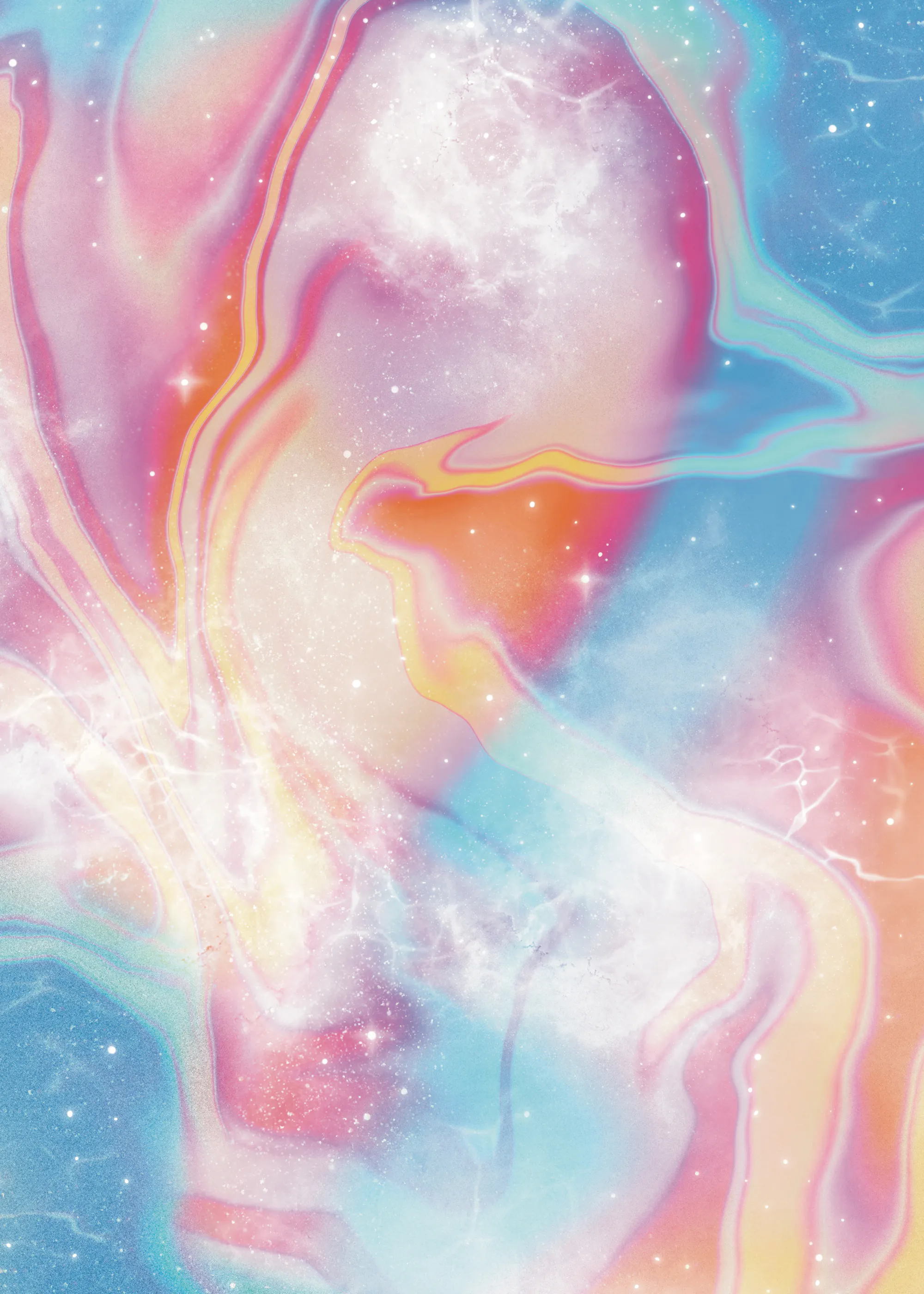 Amy Louise Baker - Ethereal Marble Galaxy Poster 0