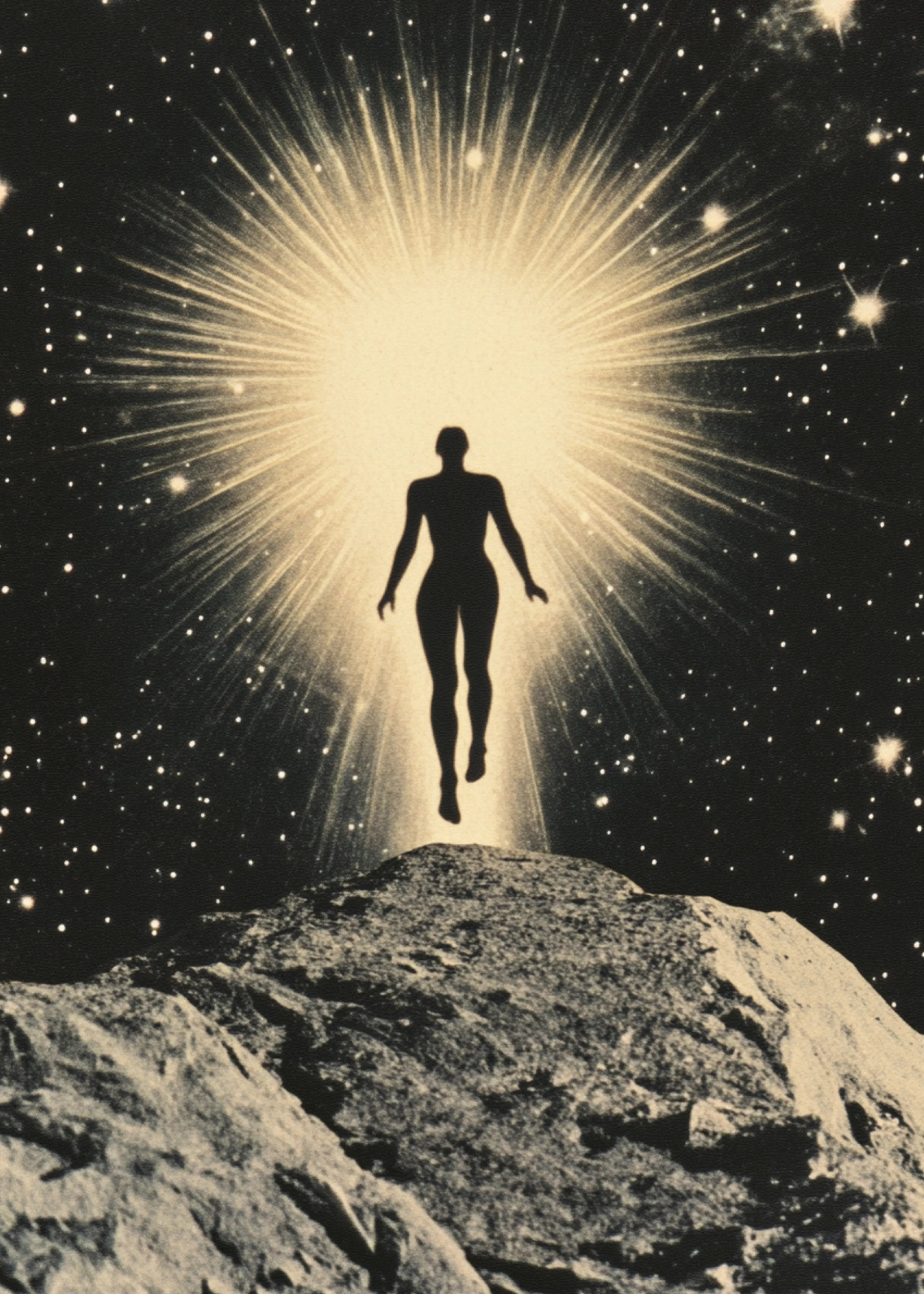 Samantha Hearn - Glowing Figure Rising Poster 0