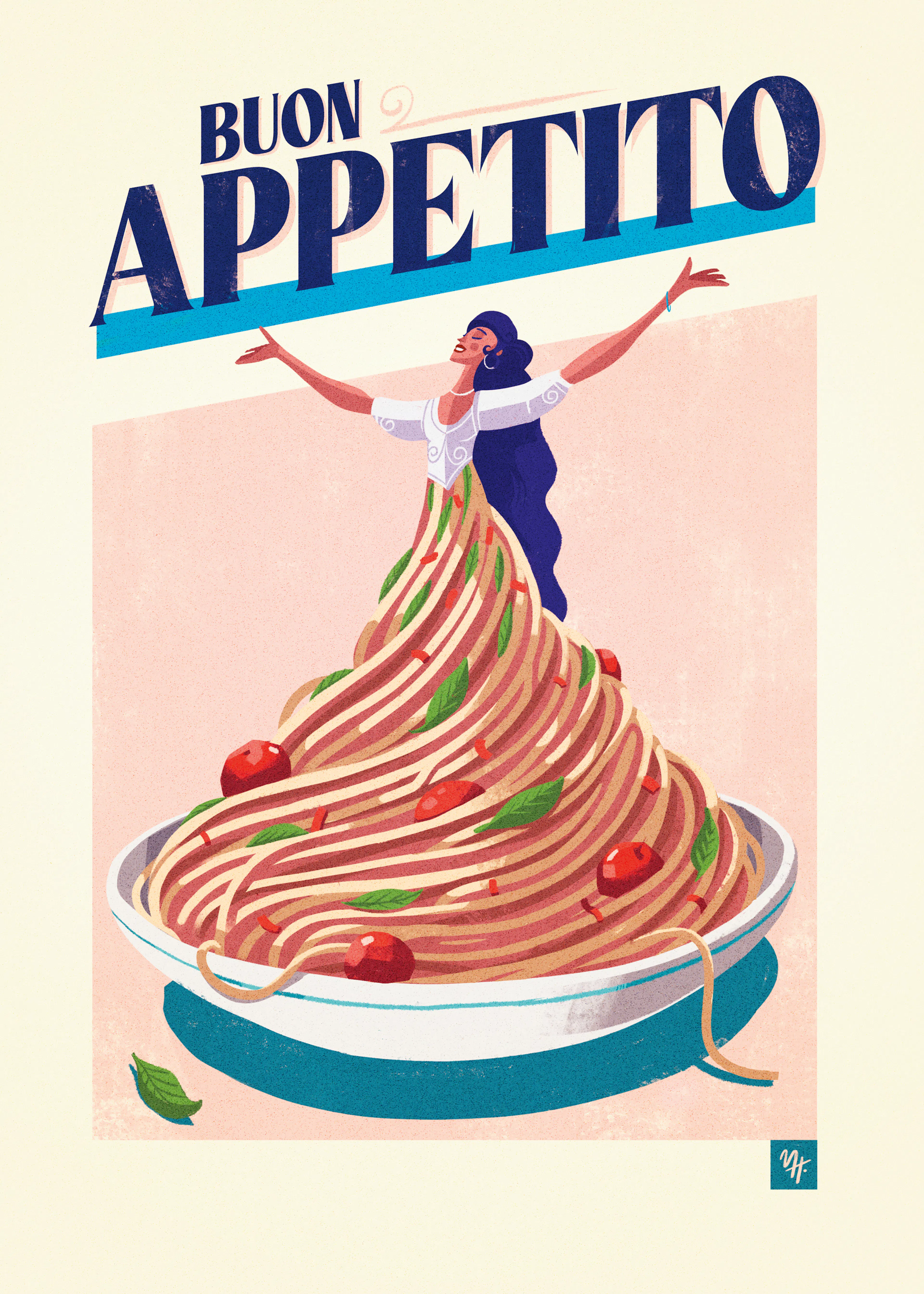 Mark Harrison - Buon Appetito Pasta Lady بوستر 0