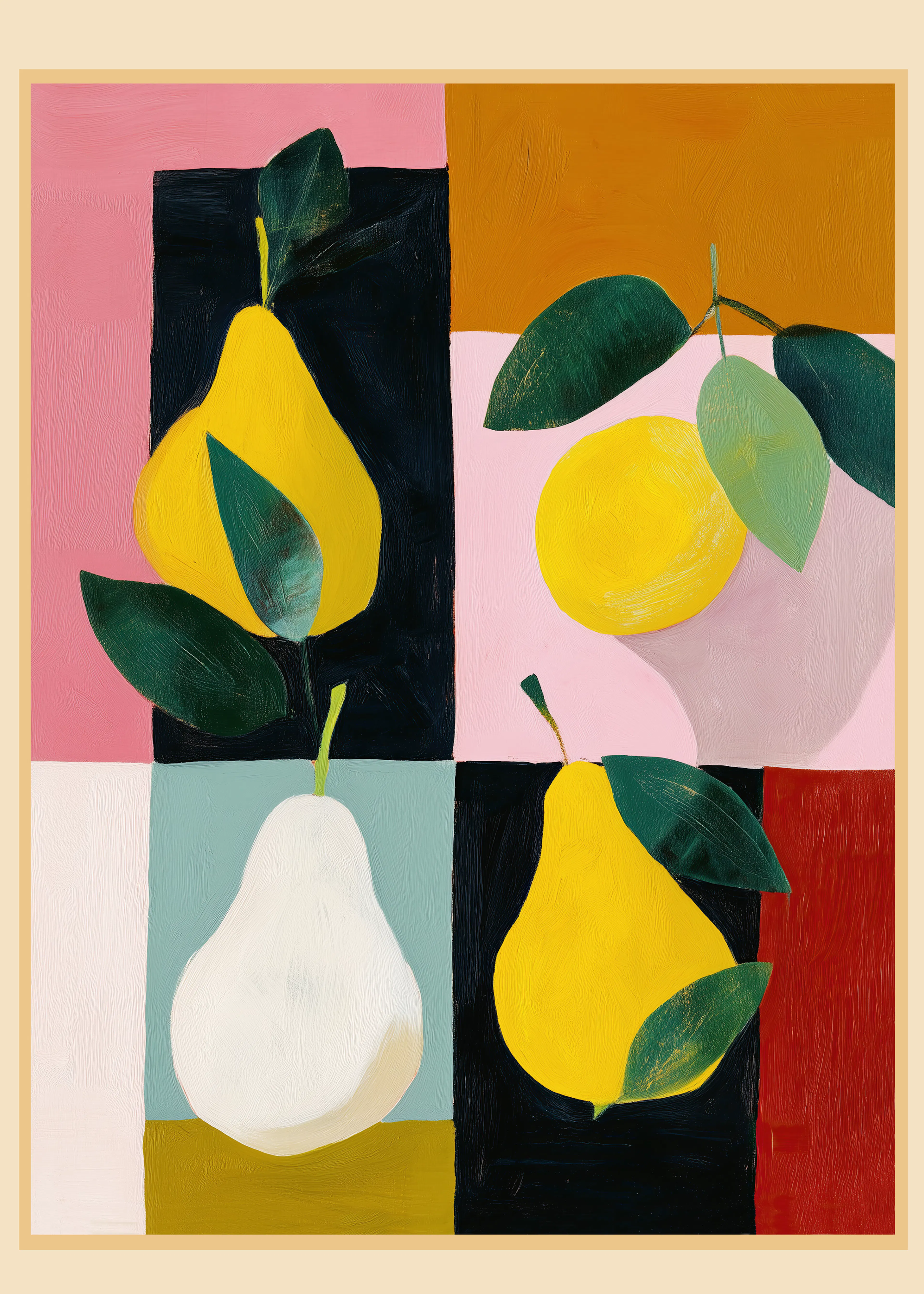 Flow Line - Colourful Fruit Blocks Poster 0