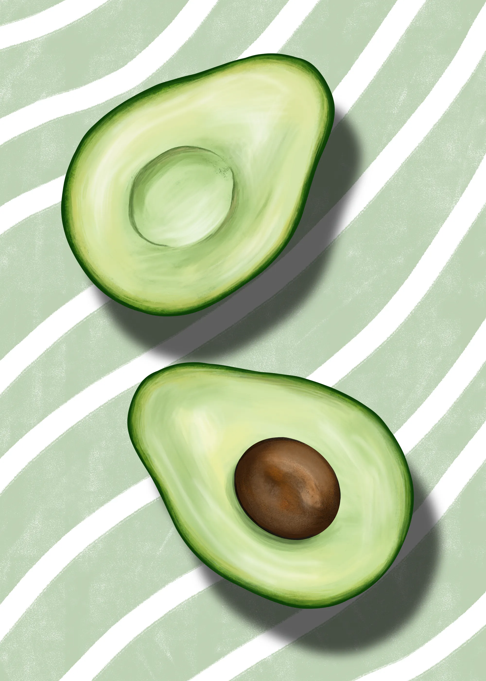 EMELIEmaria - Avocado Striber Plakat 0