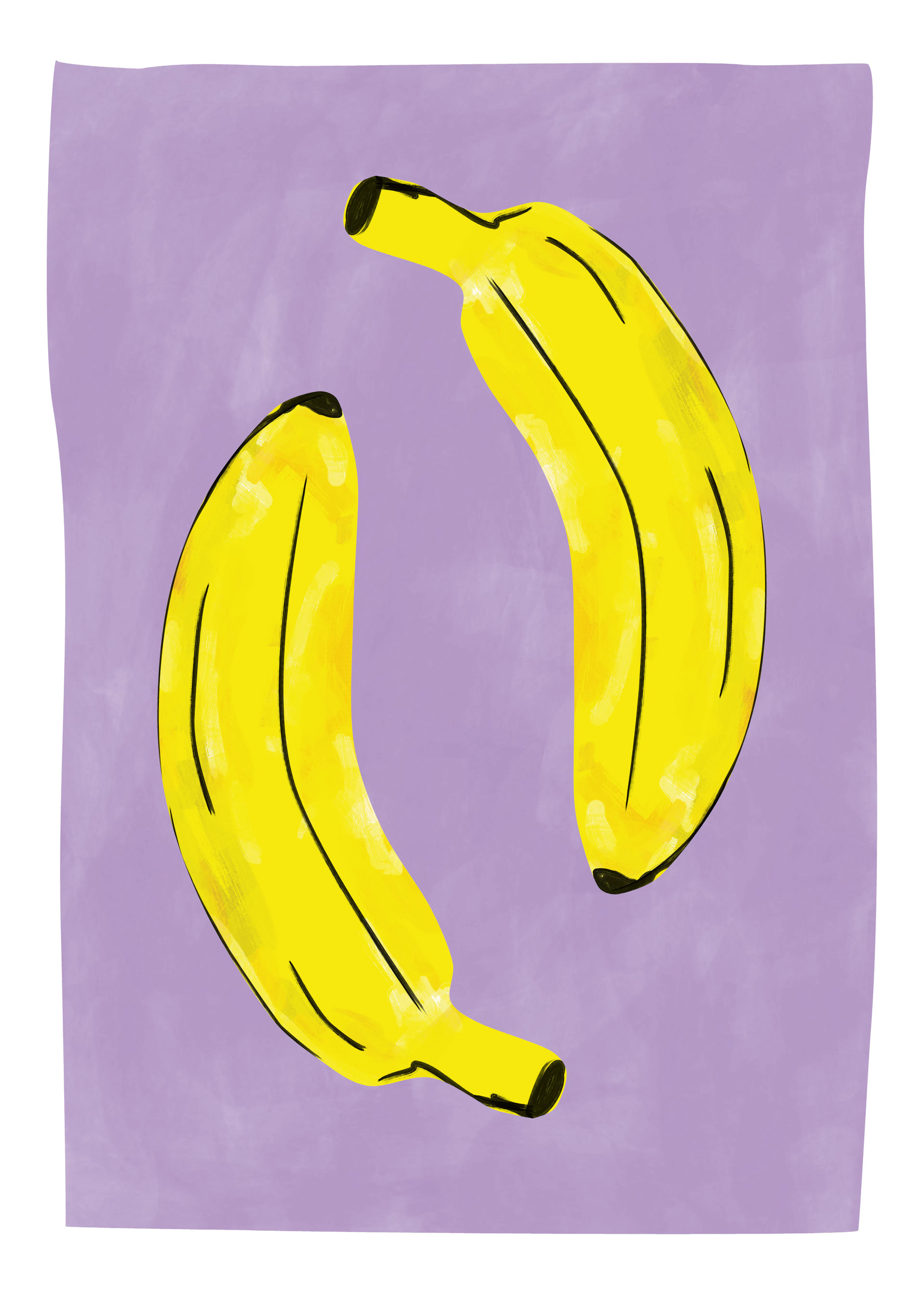 Elena Ristova - Playful Purple Bananas Plakat 0