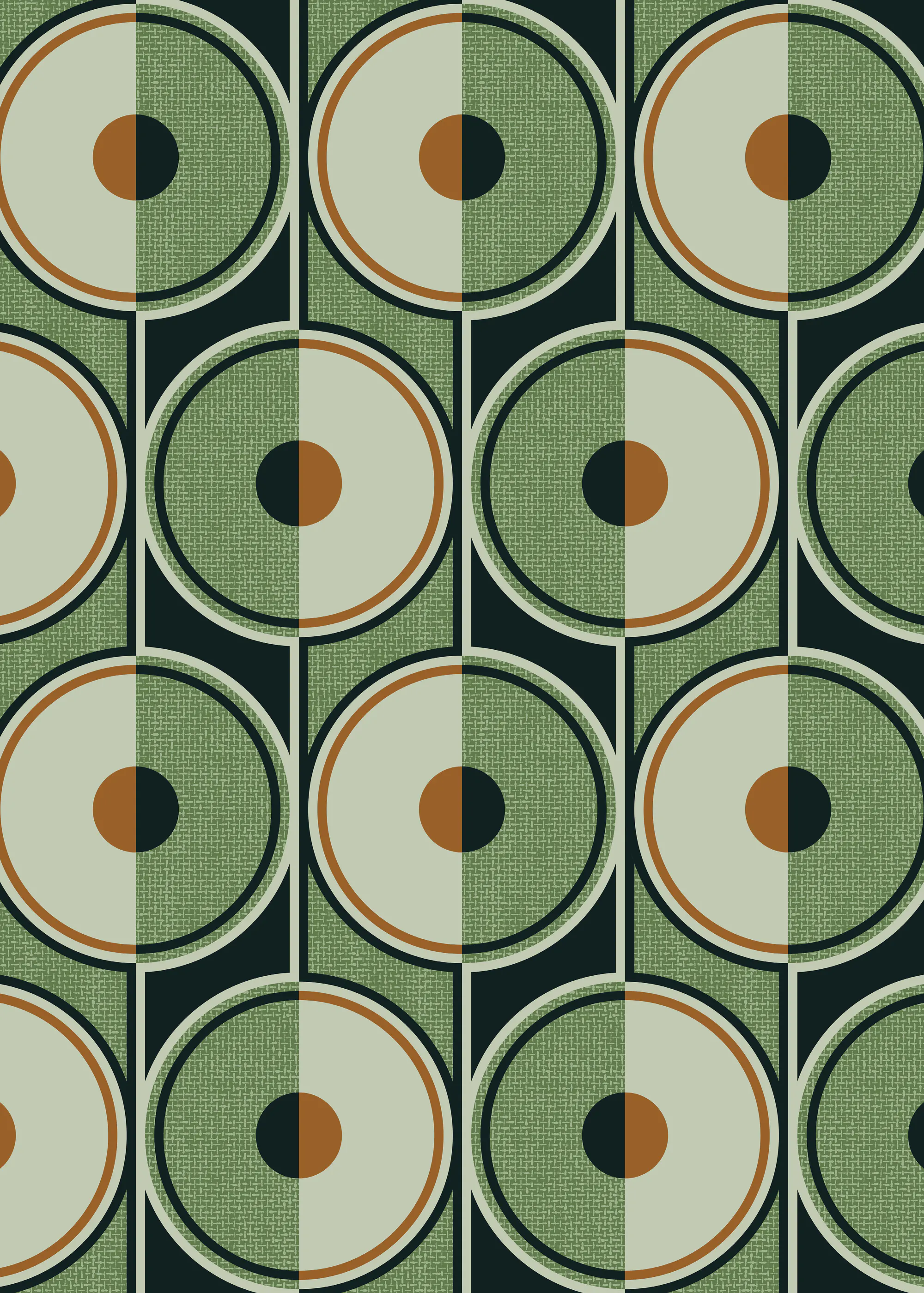 Alexandra Weise - Mid Century Delte Cirkler Plakat 0