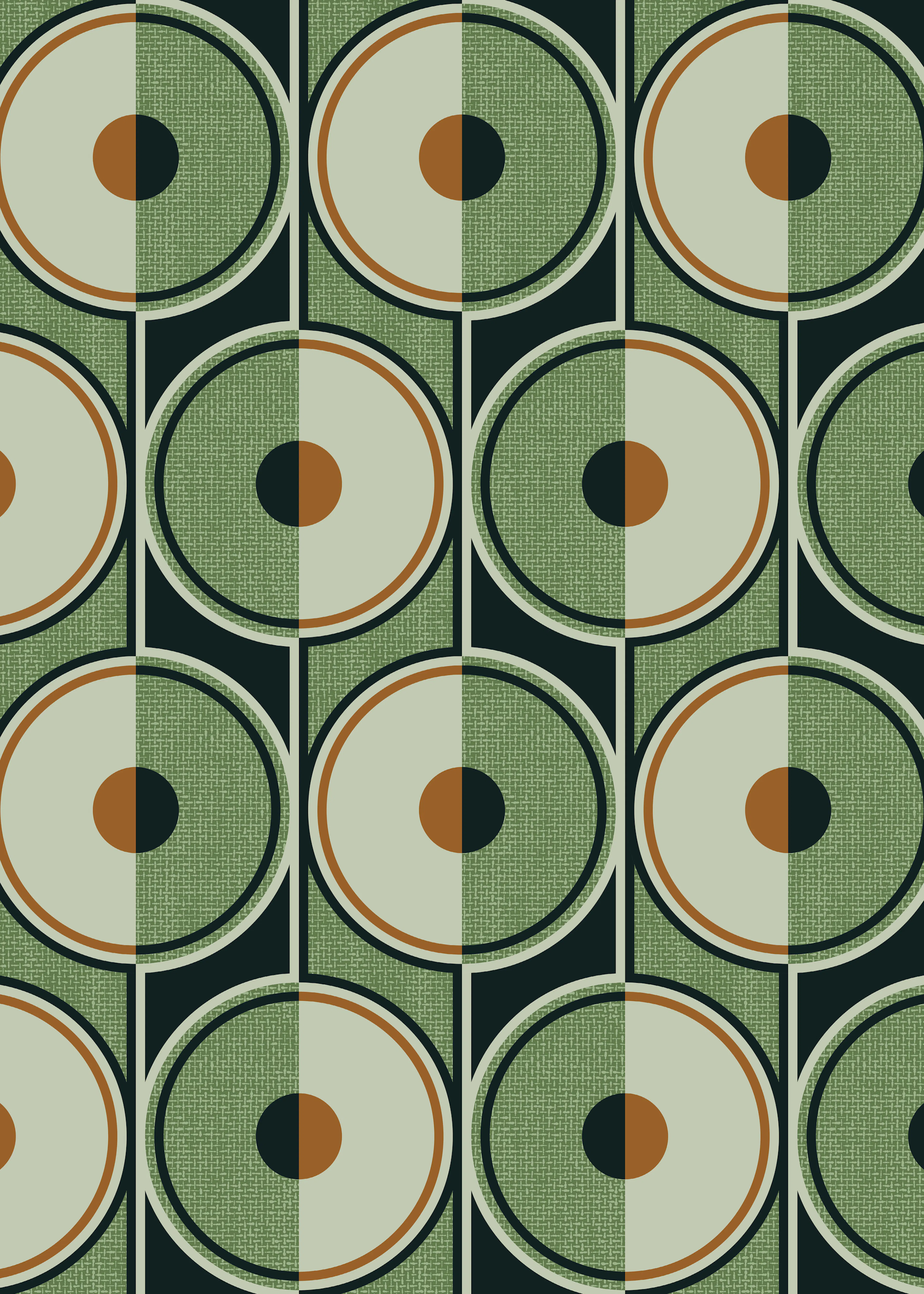 Alexandra Weise - Mid Century Delte Cirkler Plakat 0