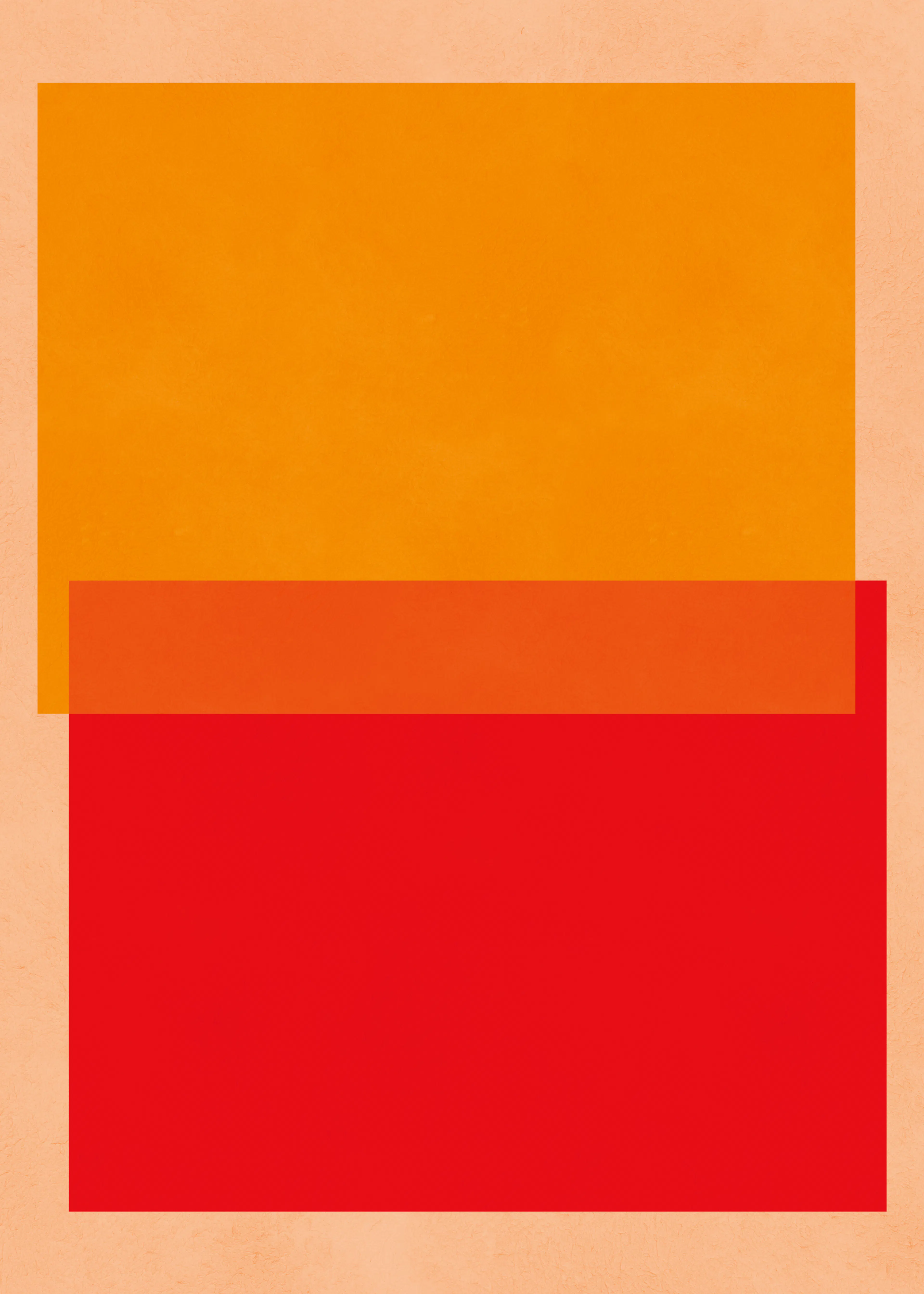 Vitor Costa - Orange Red Geometry Plakat 0