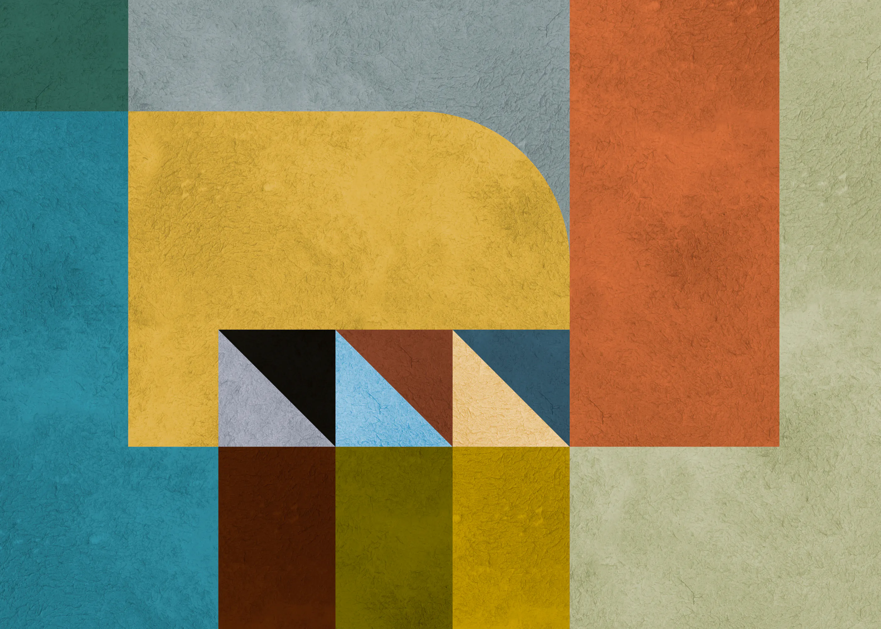 Vitor Costa - Moderne Geometrisk Komposition Plakat 0