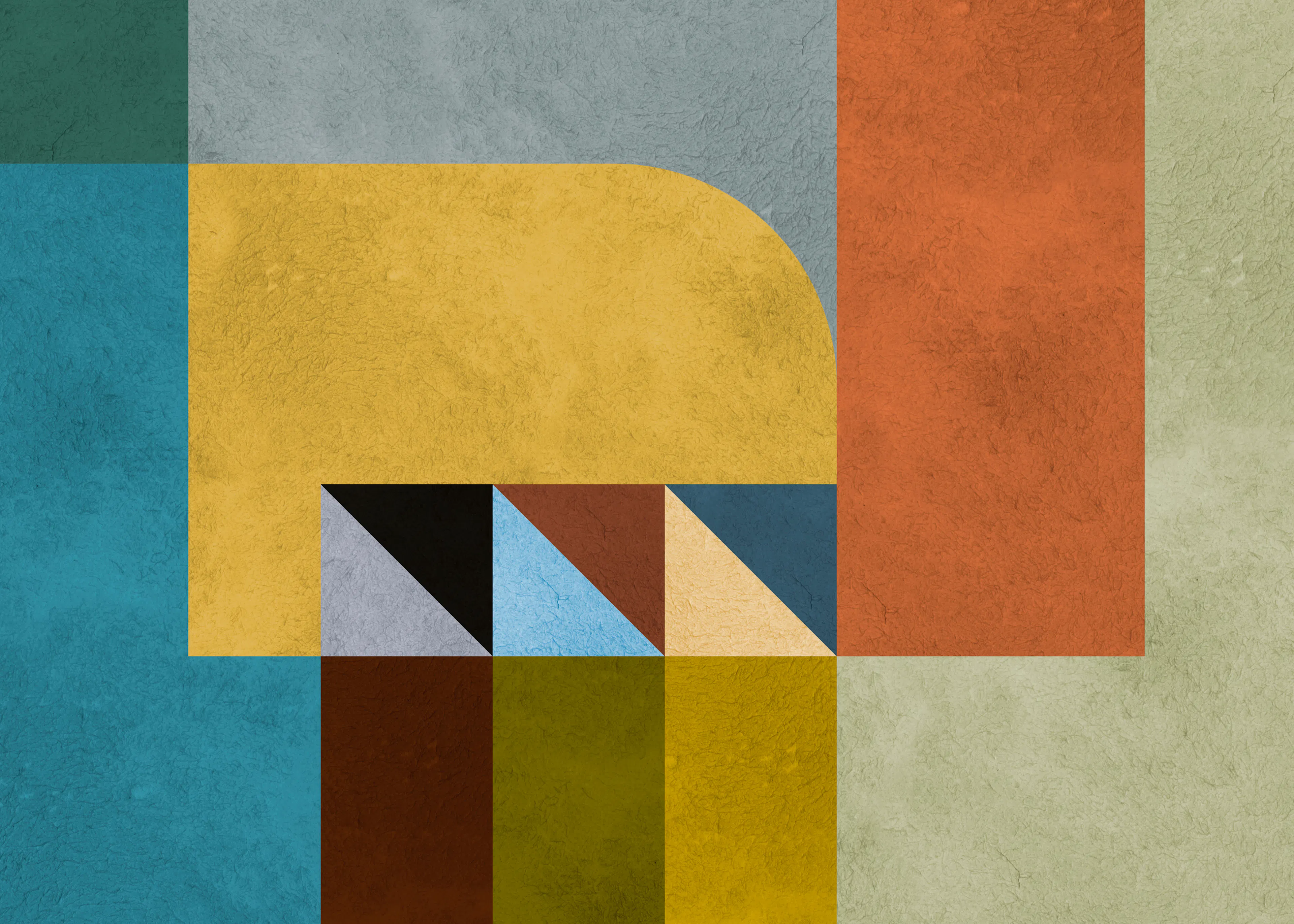 Vitor Costa - Moderne Geometrisk Komposition Plakat 0