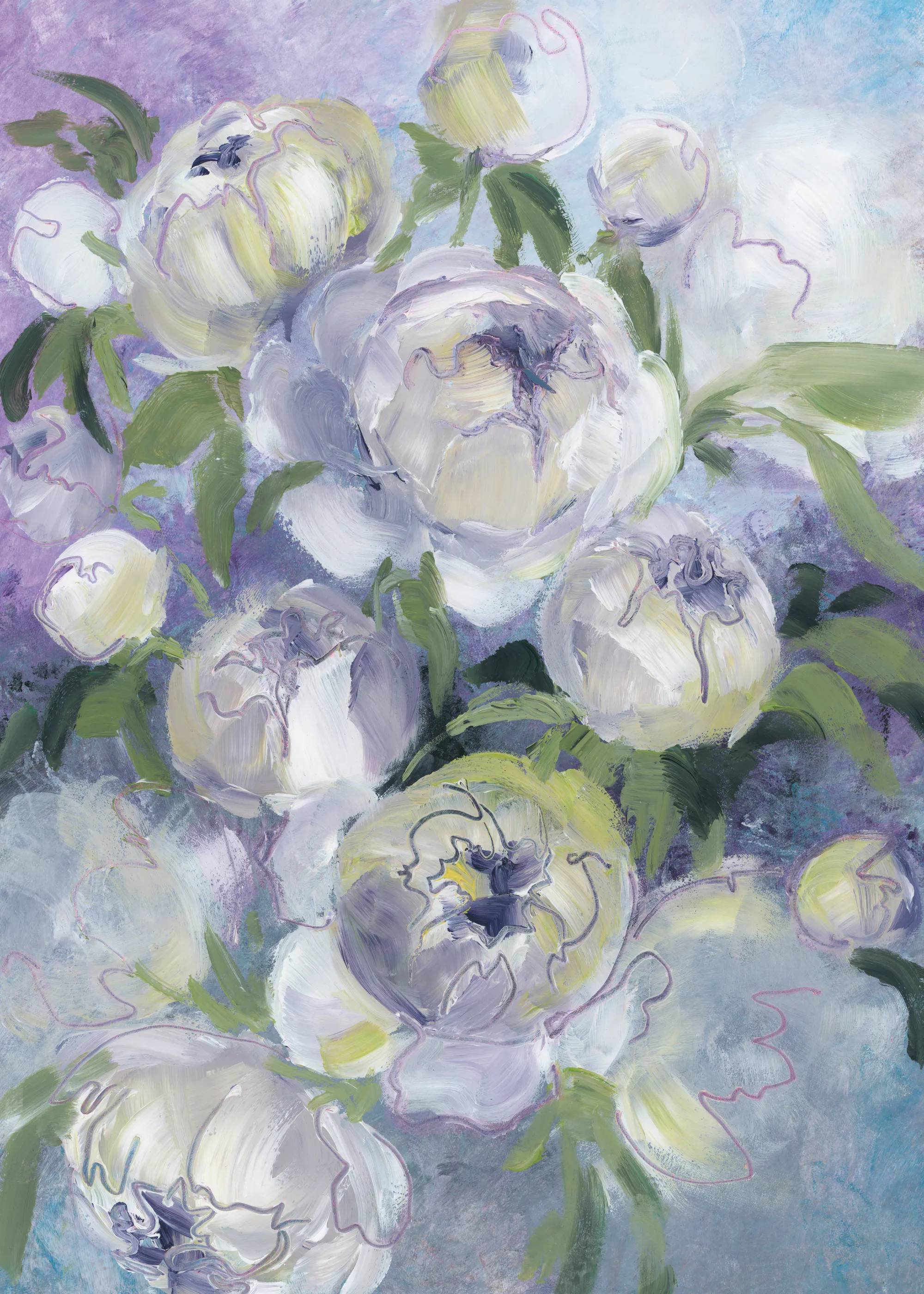 Rosana Laiz Blursbyai - Bløde Pæonblomster Plakat 0