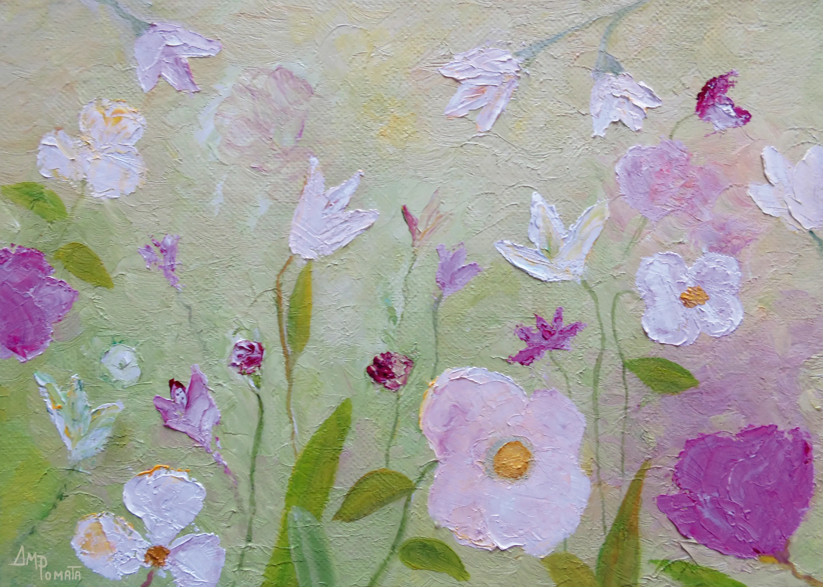 Angeles M. Pomata - Soft Spring Garden Poster 0